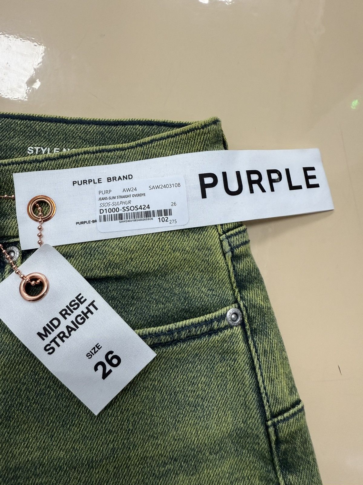 Other Purple Brand Slim Overdye Jeans Size 26" / US 2 / IT 38 - 2 Thumbnail