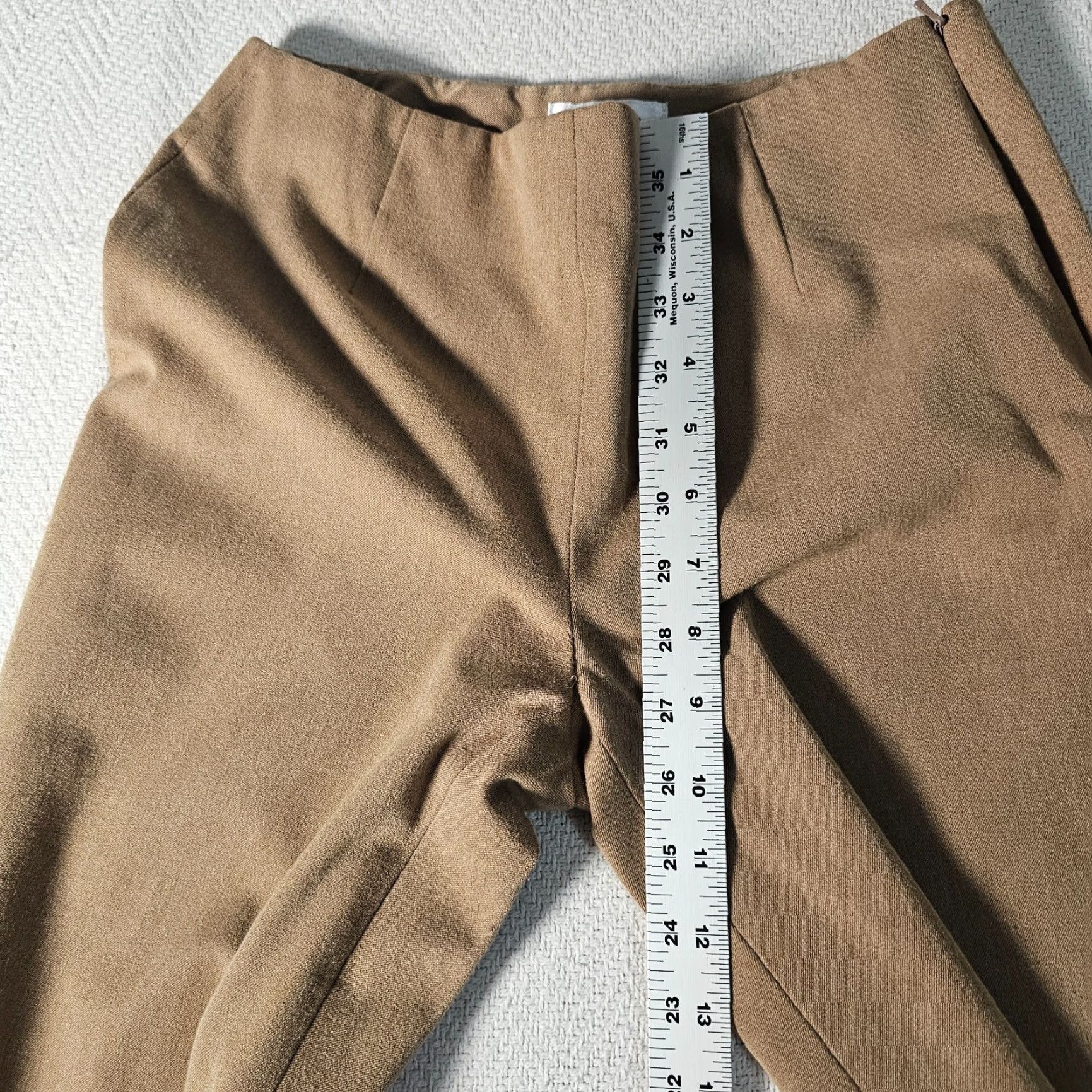 Talbots Talbots Brand Dress Pants Women Regular Size 2 Brown Stretch Polyester Spandex Rayon Solid Straight Zip Casual Size 26" / US 2 / IT 38 - 6 Thumbnail