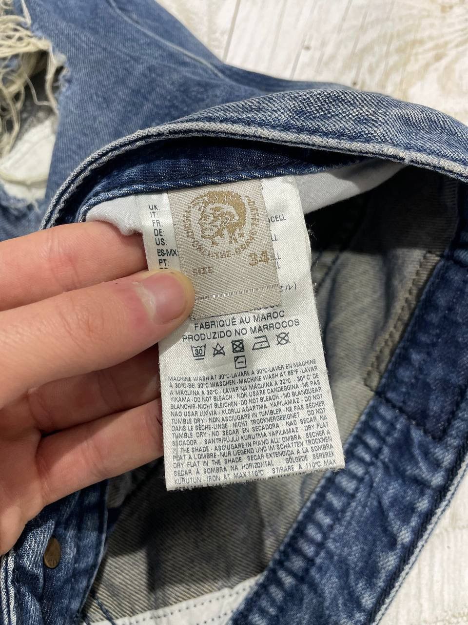 Diesel Diesel Thavar Slim Skinny Denim Jeans Distrissed Y2K Size US 34 / EU 50 - 12 Thumbnail