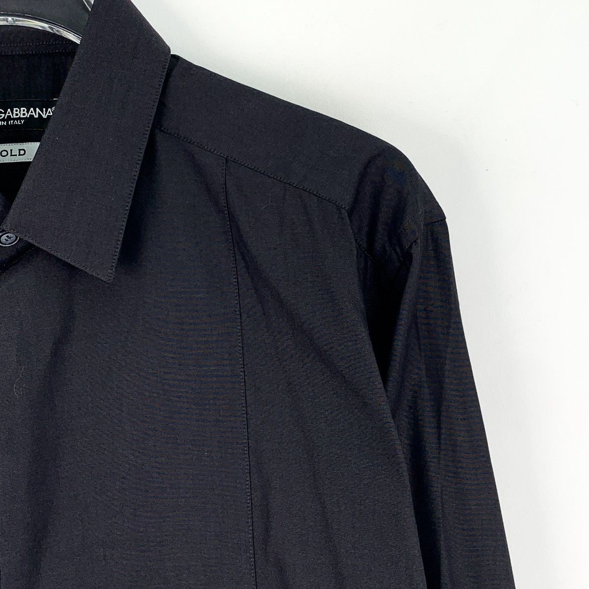 Dolce & Gabbana Dolce & Gabbana Black Collared Long Sleeve Shirt K26WX Size US XXS / EU 40 - 3 Thumbnail