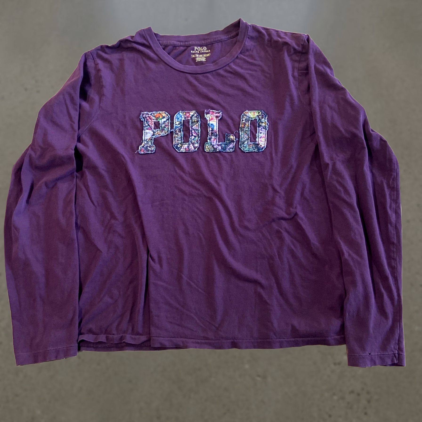 Ralph Lauren Ralph Lauren Mens 2XL Burgundy Long Sleeve Shirt Patches Embroidered Colorful Polo Bear Size US XXL / EU 58 / 5 - 1 Thumbnail