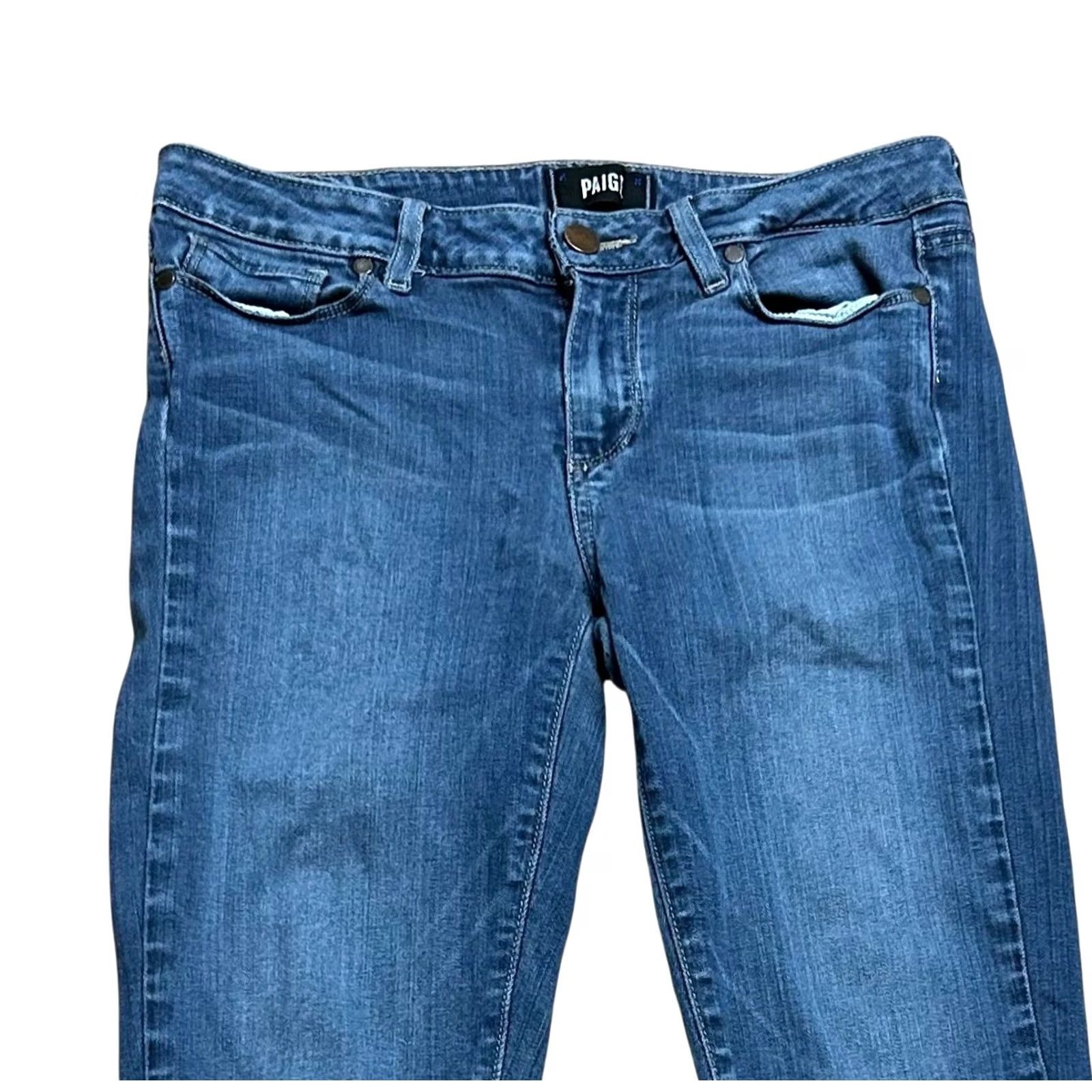 Paige Paige Verdugo Ankle Ultra Skinny Jeans Women's Size 29 Blue Denim 29"x27" Pants Jeans Slimming Stretch 5-Pocket Mid Rise Size 29" - 4 Thumbnail