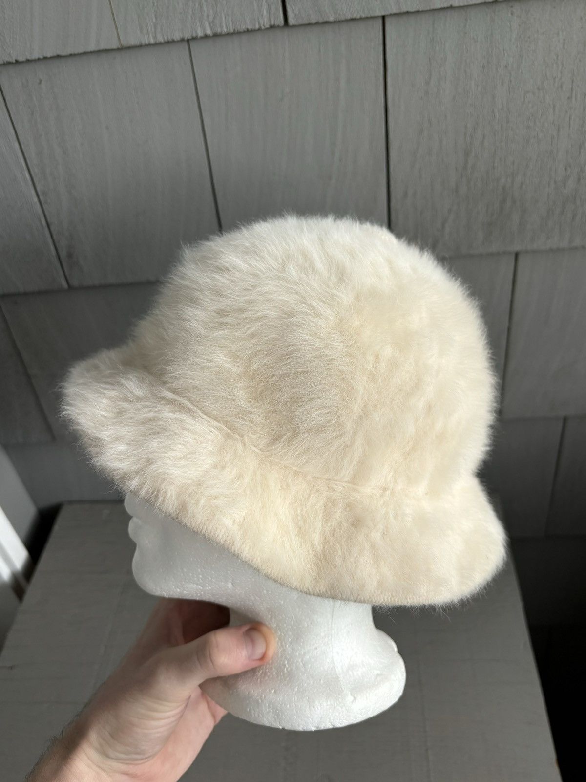 Kangol × Vintage 1990s Vintage Kangol Bucket Hat Medium Furgora Grouser UK Size ONE SIZE - 7 Thumbnail