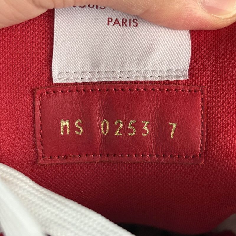 Louis Vuitton Louis Vuitton Fashion Low-Top Sneakers Red and White -2508 Size US 8 / EU 41 - 1 Thumbnail
