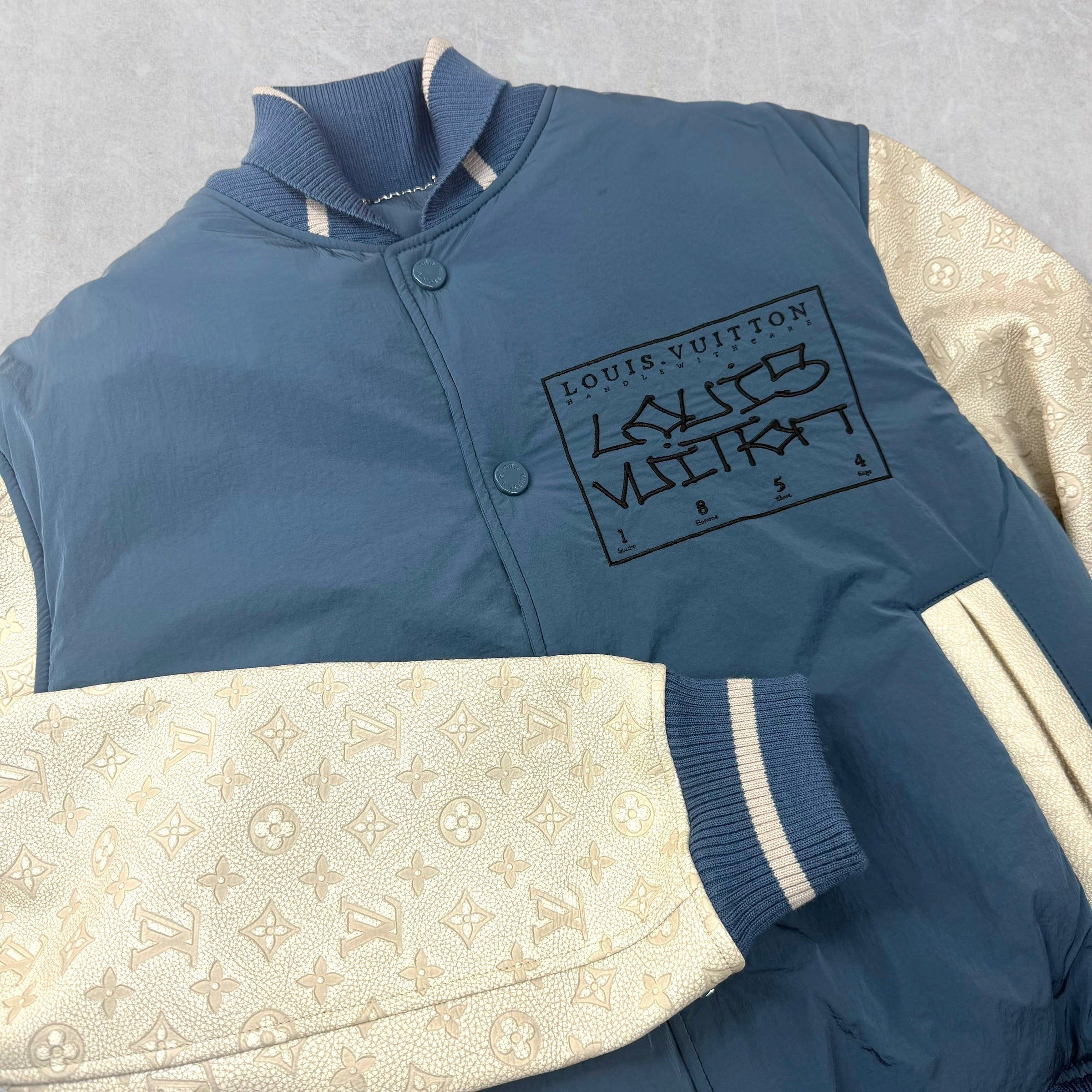 Louis Vuitton Louis Vuitton Mixed Leather Teddy Jacket 50 (L) Size US L / EU 52-54 / 3 - 3 Thumbnail