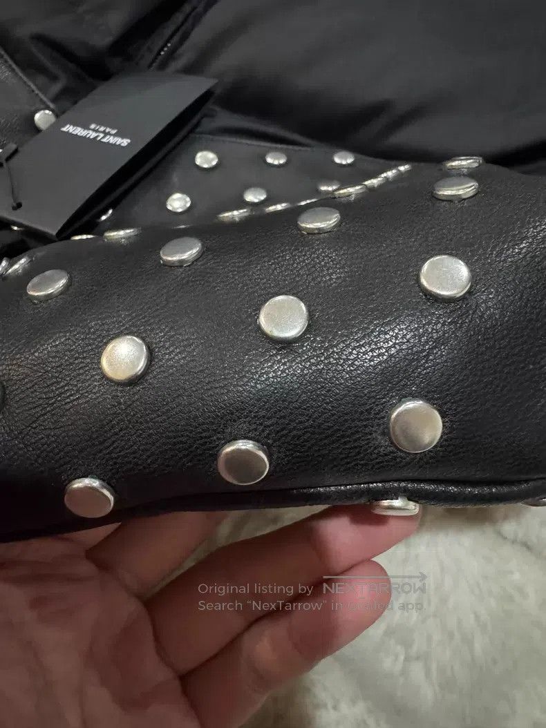 Saint Laurent Paris Saint Laurent Paris Studded Leather Padded Jacket Size US L / EU 52-54 / 3 - 9 Thumbnail