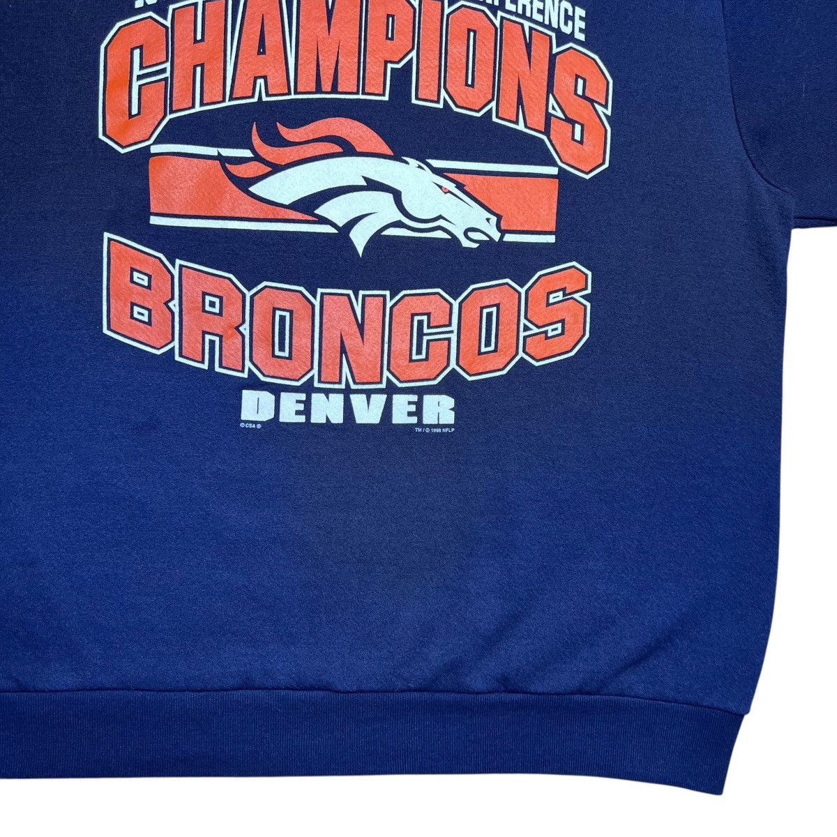 NFL Vintage 1997 NFL Denver Broncos AFC Champions Sweatshirt Size US XL / EU 56 / 4 - 8 Thumbnail