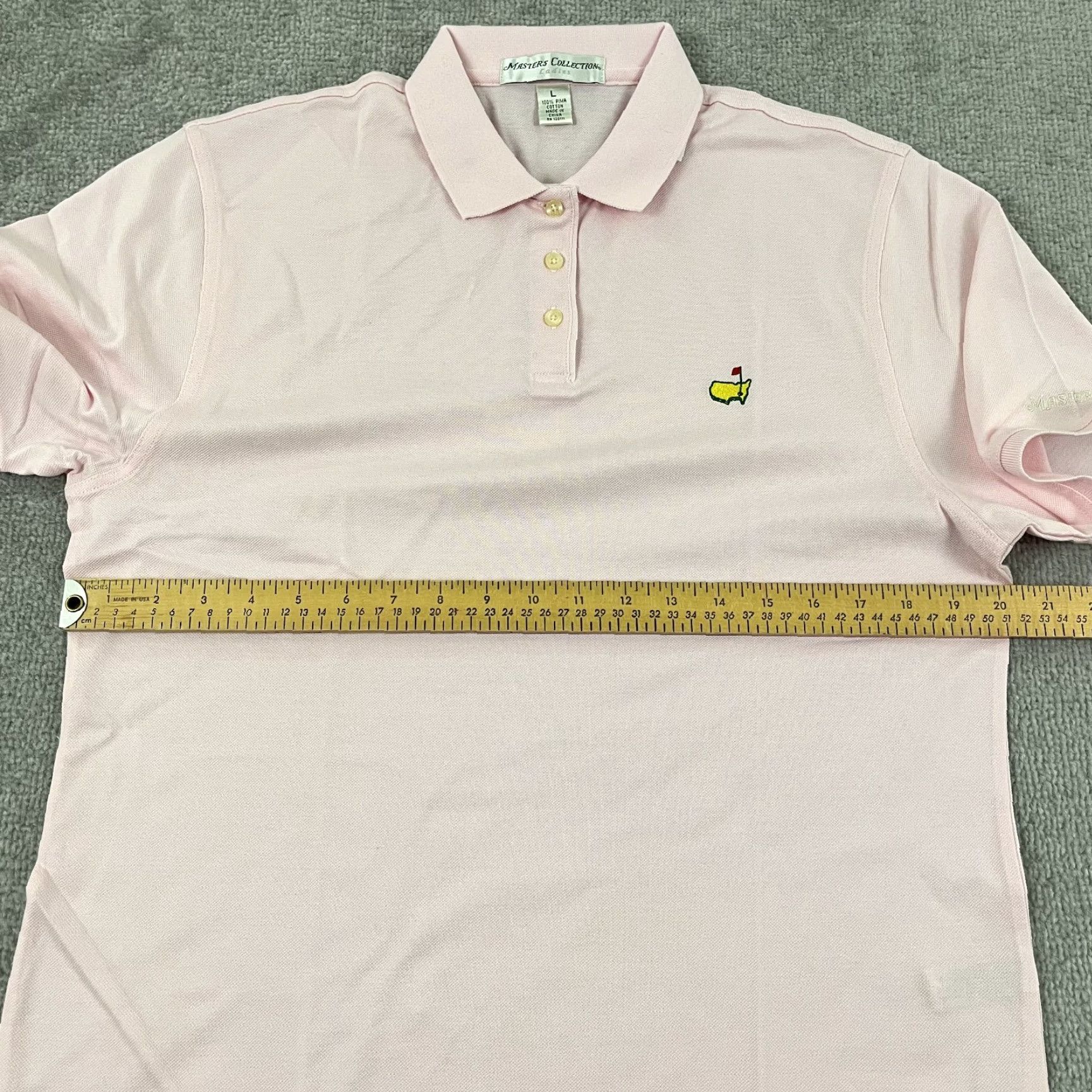 Vintage VINTAGE Masters Collection Polo Shirt Women Large Pink Cotton Short Sleeve Classic Preppy Sports Size L / US 10 / IT 46 - 6 Thumbnail