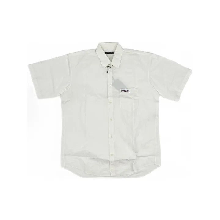Balenciaga Balenciaga Embroidered Logo Short Sleeve Shirt