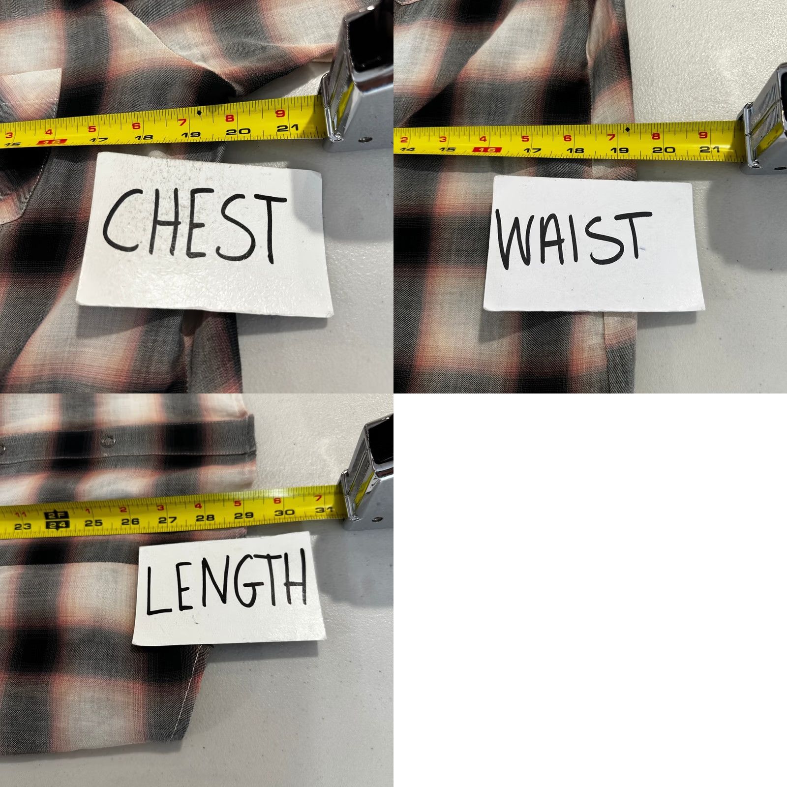 Stetson Stetson Western Snap Front Plaid Shirt Large Cotton Womens Cowgirl Ranch Country Size L / US 10 / IT 46 - 8 Thumbnail