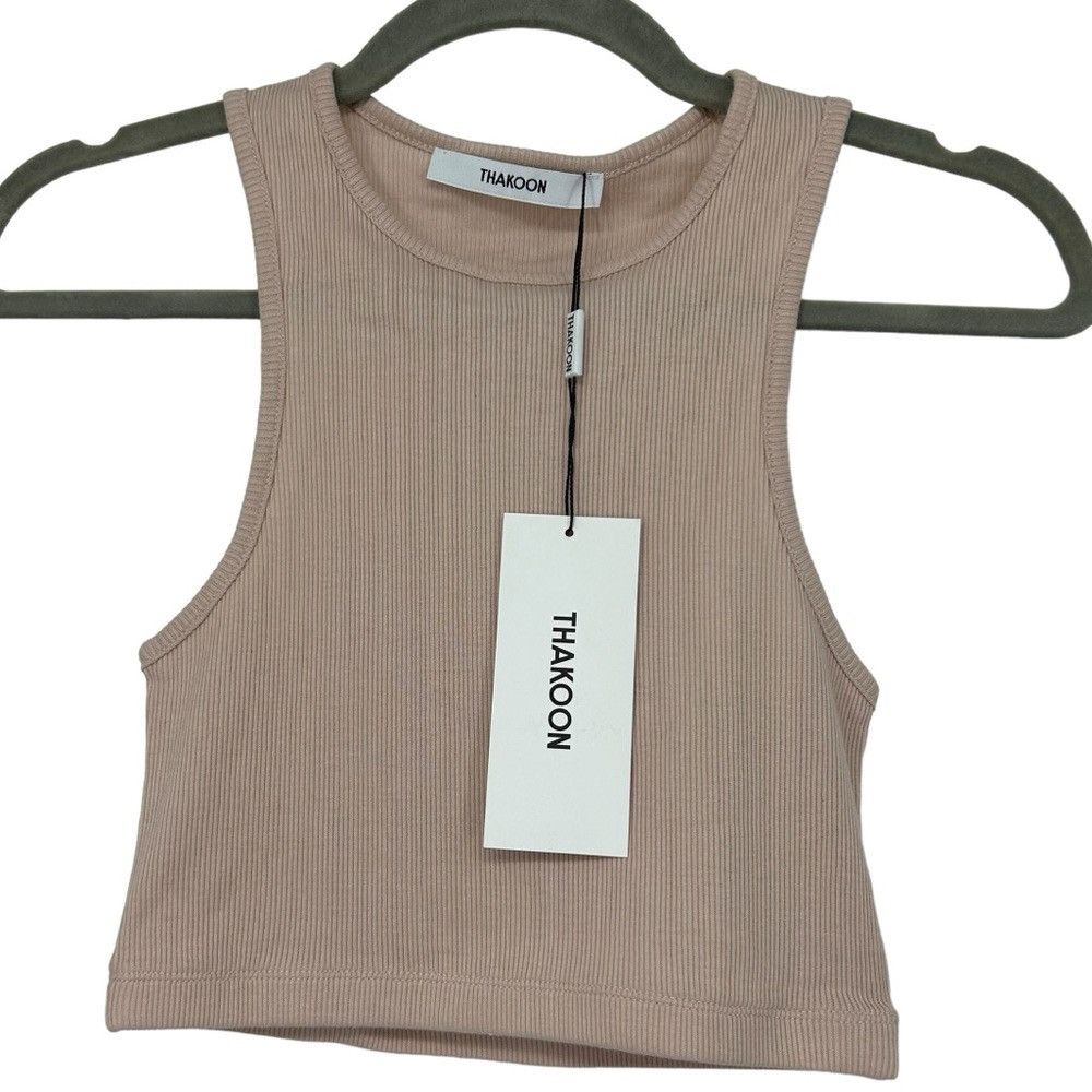 THAKOON THAKOON DU DUSTY PINK CROP TOP WOMEN SIZE SMALL Size S / US 4 / IT 40 - 7 Thumbnail