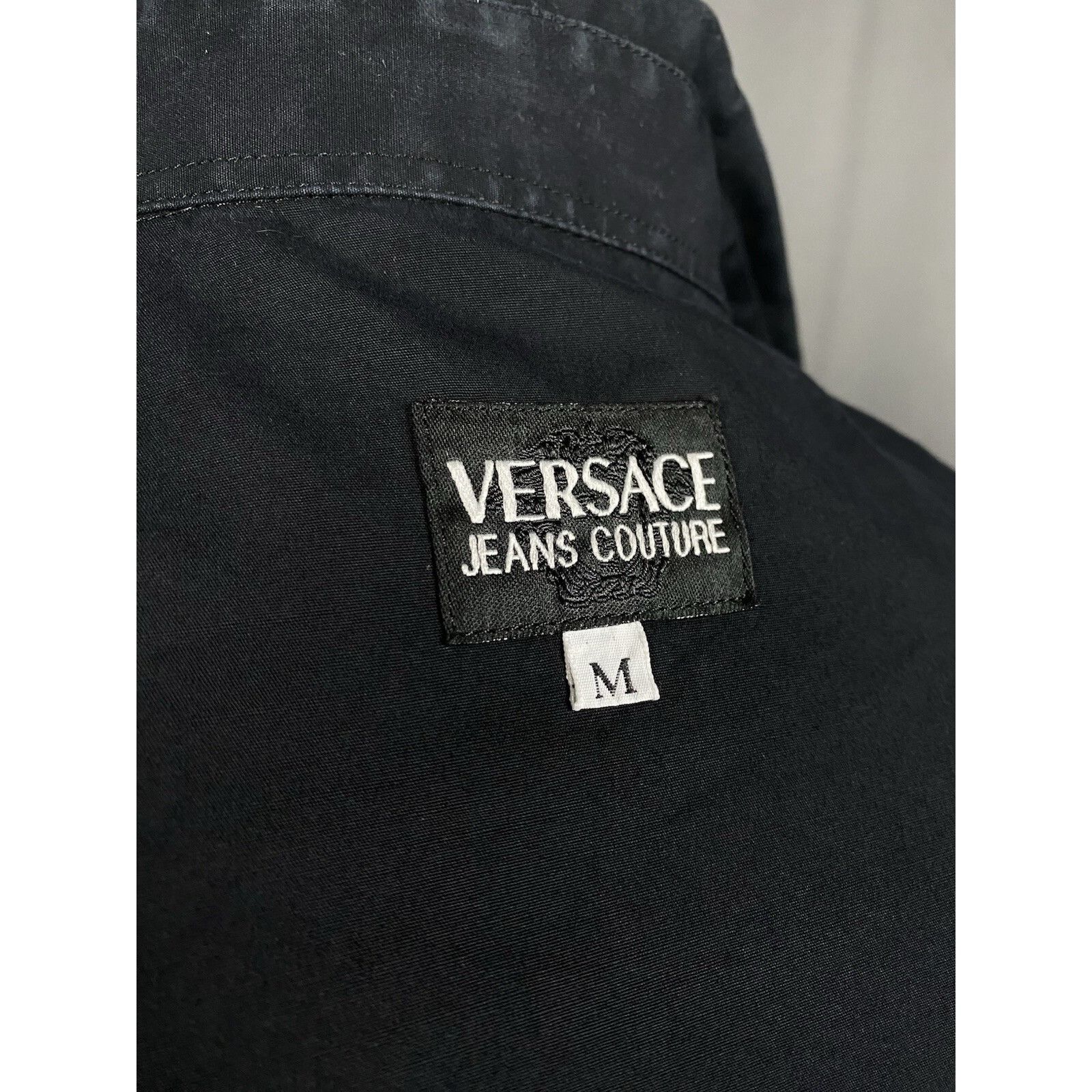 Versace Versace VTG Multiopocket Men's Black Longsleeve Shirt Size M Size US M / EU 48-50 / 2 - 8 Thumbnail