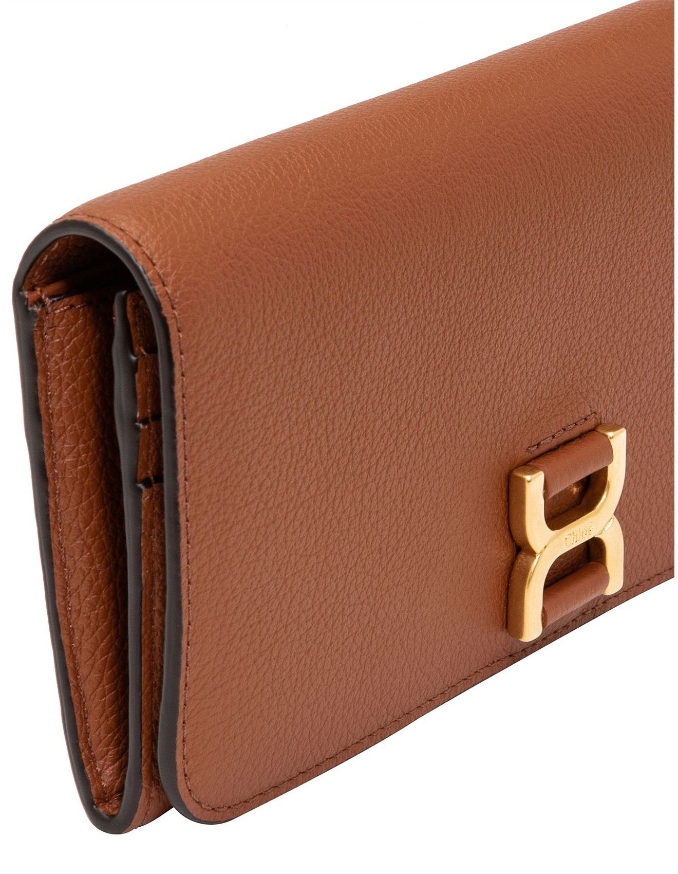 Chloe oc11z0625 Size: OS / Marcie Buckle Long Wallet in Brown Size ONE SIZE - 3 Thumbnail