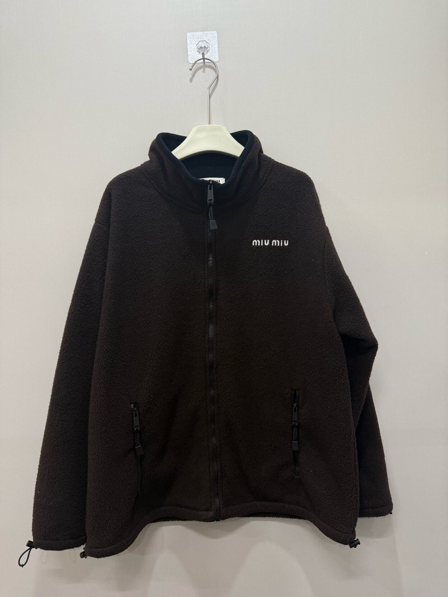 Miu Miu Miu Miu Brown Fleece Jacket XL Size XL / US 12-14 / IT 48-50 - 1 Thumbnail