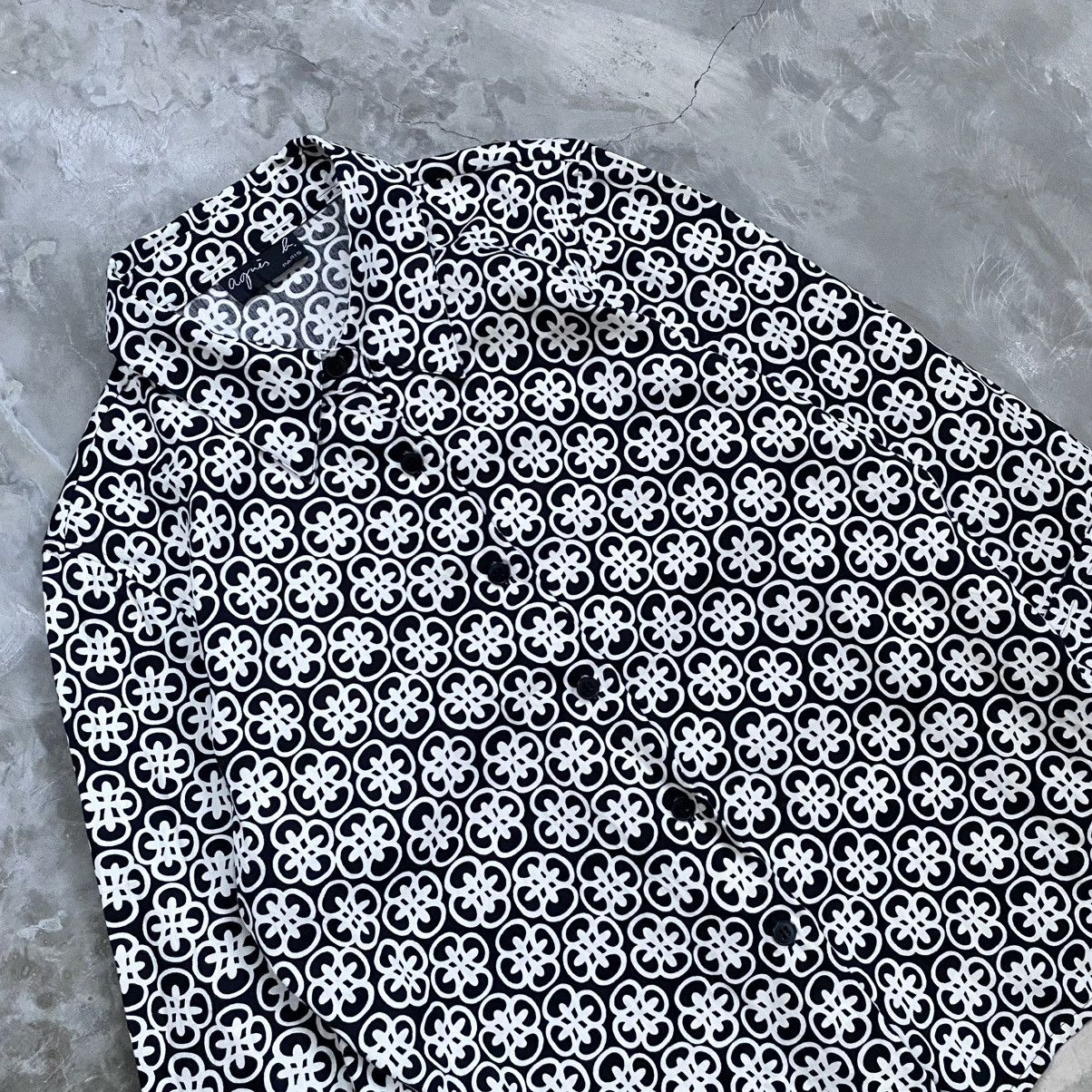 agnes b. Agnes B Pattern Blouse Shirt Size M / US 6-8 / IT 42-44 - 2 Thumbnail