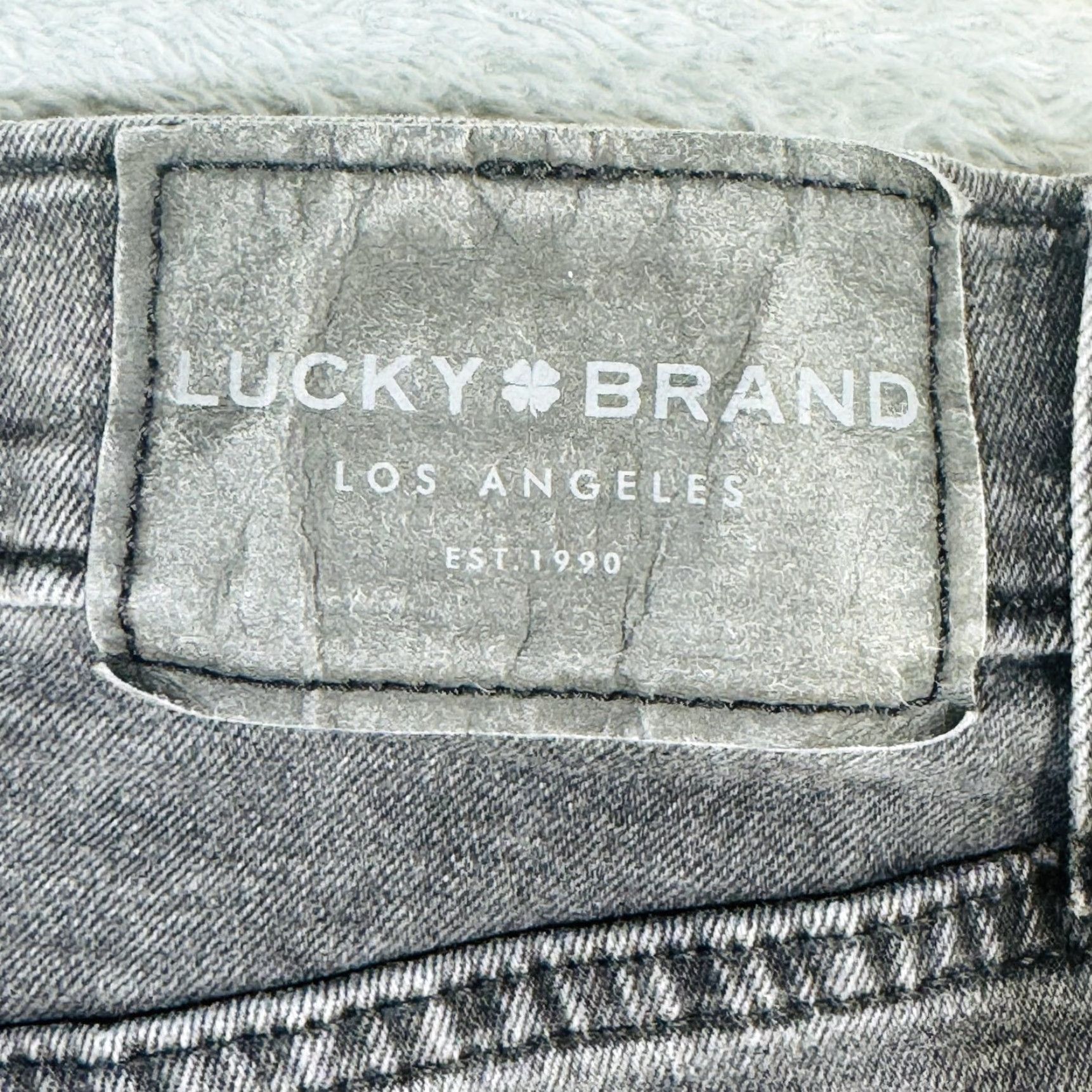 Lucky Brand Lucky Brand 110 Slim Jeans Mens 36x32 Gray Charcoal Wash Zip Fly Slim Skinny Denim Pants Size US 36 / EU 52 - 7 Thumbnail