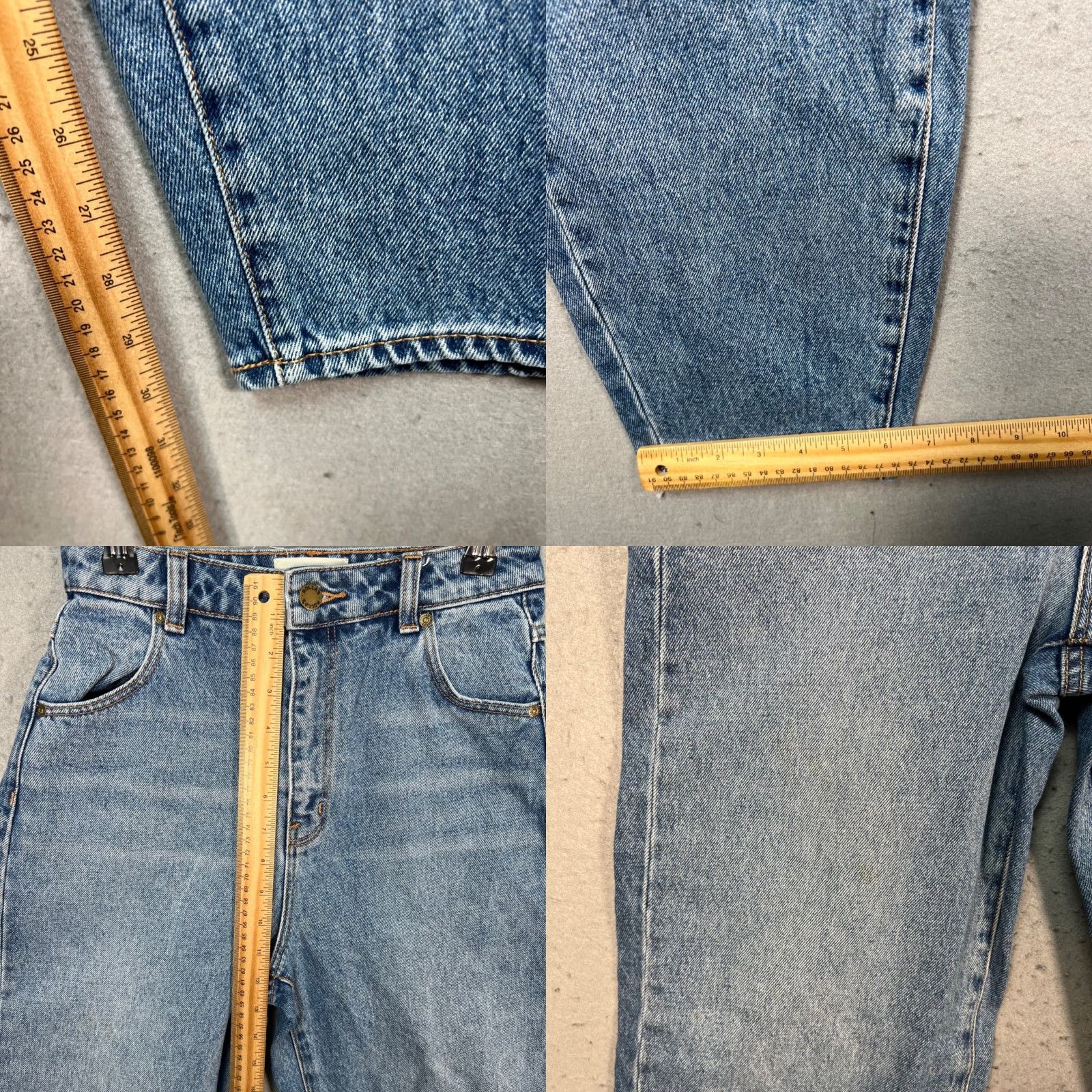 Rolla's Rolla's Womens Jeans 25 Genie High Rise 80s Balloon Leg Denim Blue Cotton Size 42" / US 20 - 8 Thumbnail