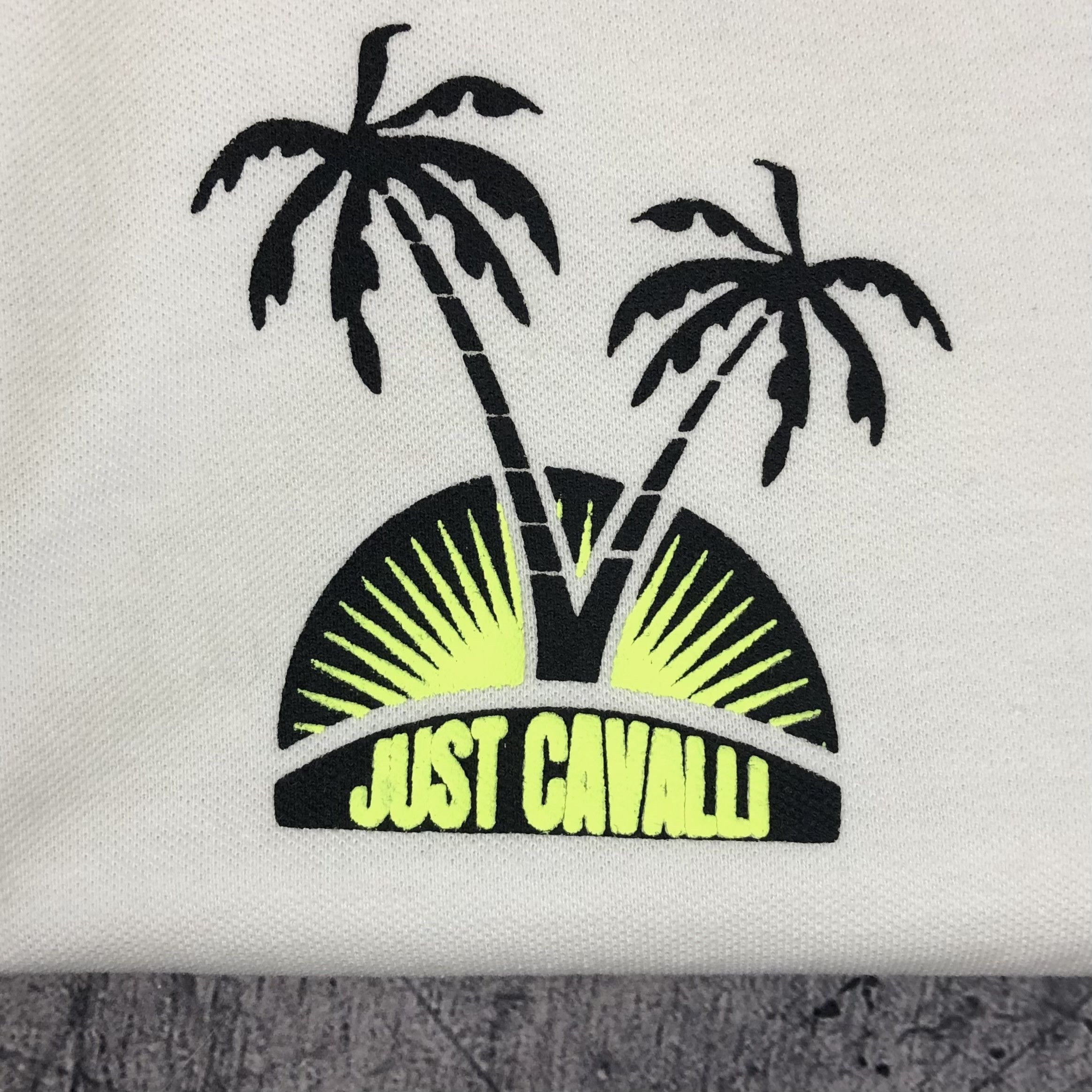 Just Cavalli Just Cavalli Palm Paradise Beachwear BNWT Polo Tee Size US XL / EU 56 / 4 - 2 Thumbnail
