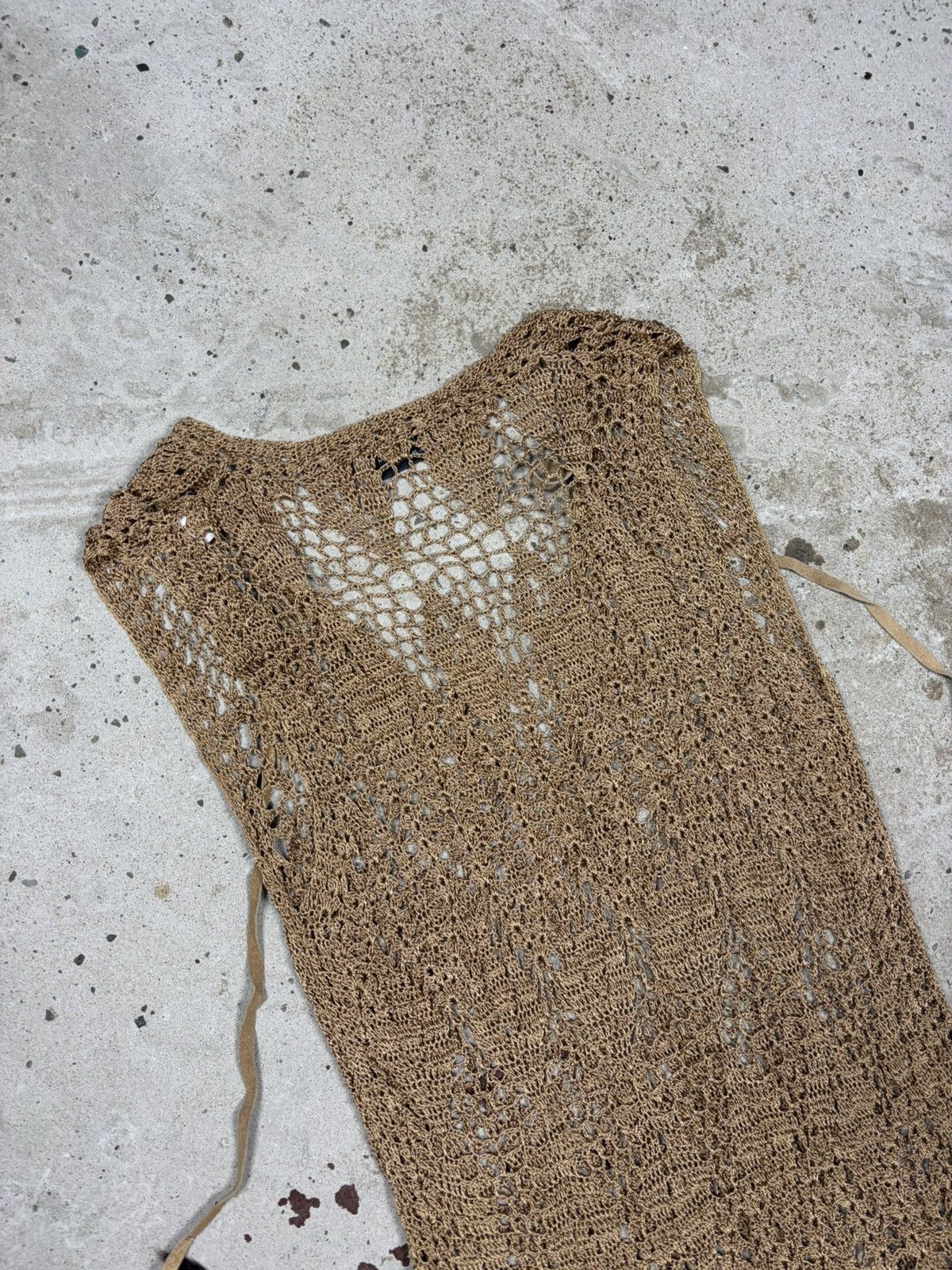 Dolce & Gabbana Rare SS 1997 Dolce & Gabbana Sheer Knit Crochet Mini Dress Size S / US 4 / IT 40 - 11 Thumbnail