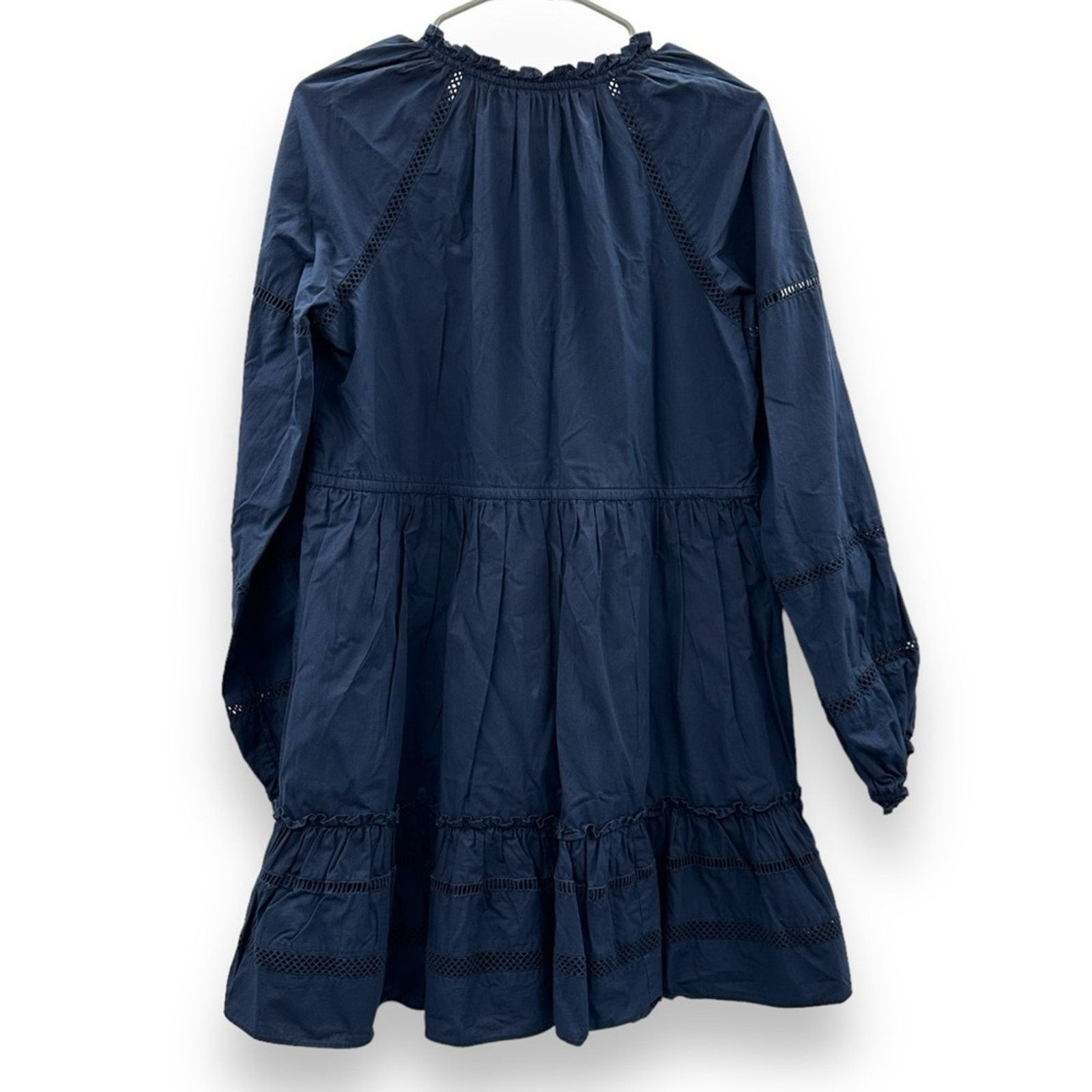 Veronica Beard Veronica Beard Danica Navy Blue Long Sleeve Mini Dress Size M / US 6-8 / IT 42-44 - 5 Thumbnail