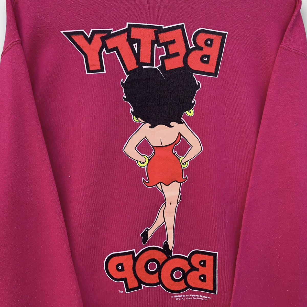 Cartoon Network × Vintage Rare! Vintage 80s Betty Boop Crewneck Size US M / EU 48-50 / 2 - 6 Thumbnail