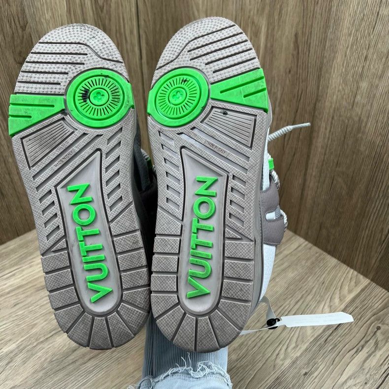 Louis Vuitton Louis Vuitton Skate grey-green breadboard shoes Size US 8 / EU 41 - 4 Thumbnail