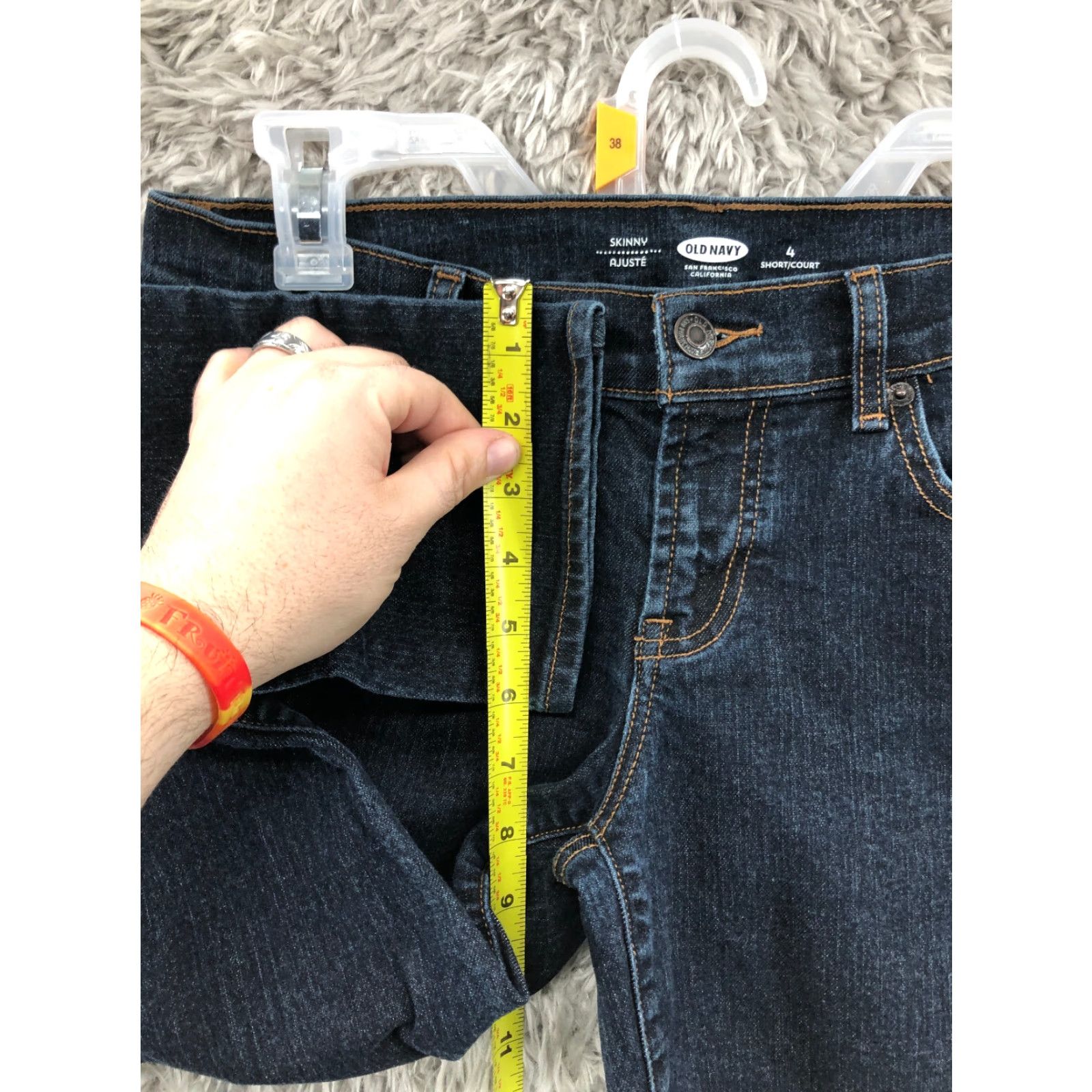 Old Navy Old Navy Skinny Jeans Womens Size 4S Mid Rise Dark Wash Blue Denim Size 27" / US 4 / IT 40 - 4 Thumbnail