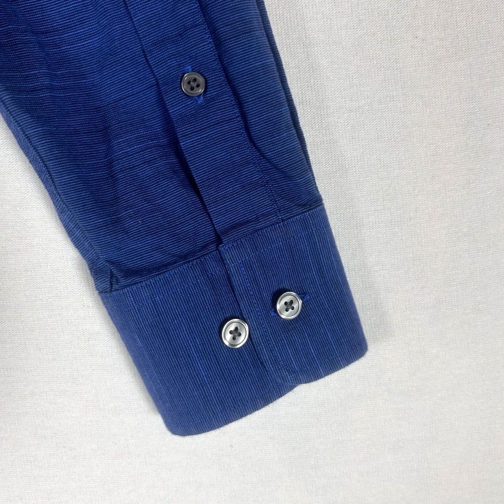 Banana Republic Banana Republic Button-Up Shirt Mens M Slim Fit Blue Long Sleeve Button-Front 100% Cotton Size US M / EU 48-50 / 2 - 7 Thumbnail