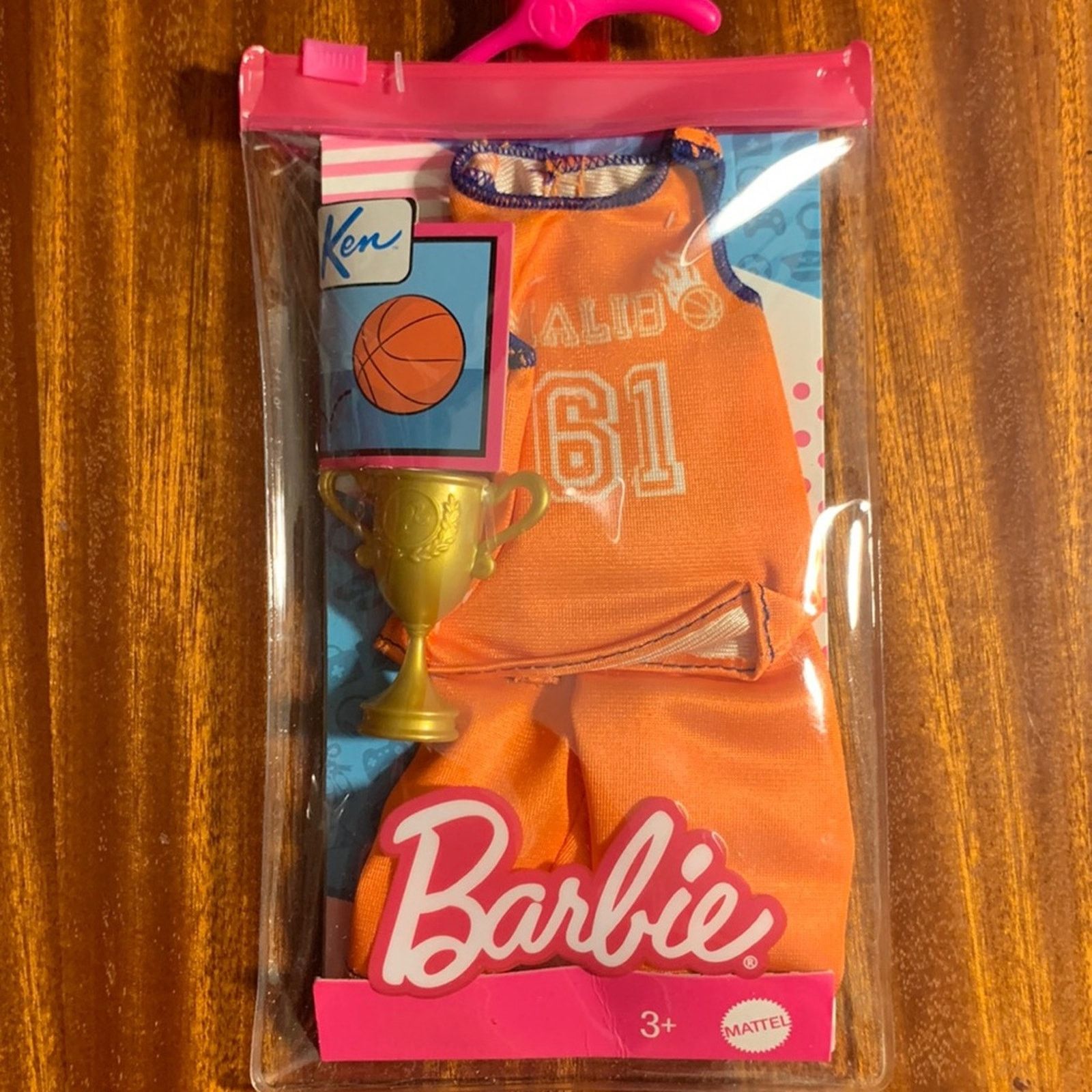 Vintage BNIB Mattel Barbie Ken basketball uniform Size ONE SIZE - 1 Thumbnail