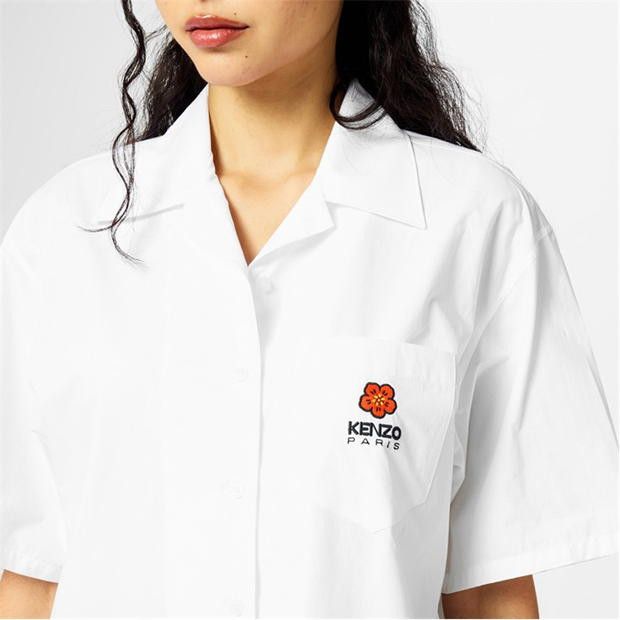 Kenzo o1g2r1mq1024 Flower Shirt in White Size S / US 4 / IT 40 - 3 Thumbnail