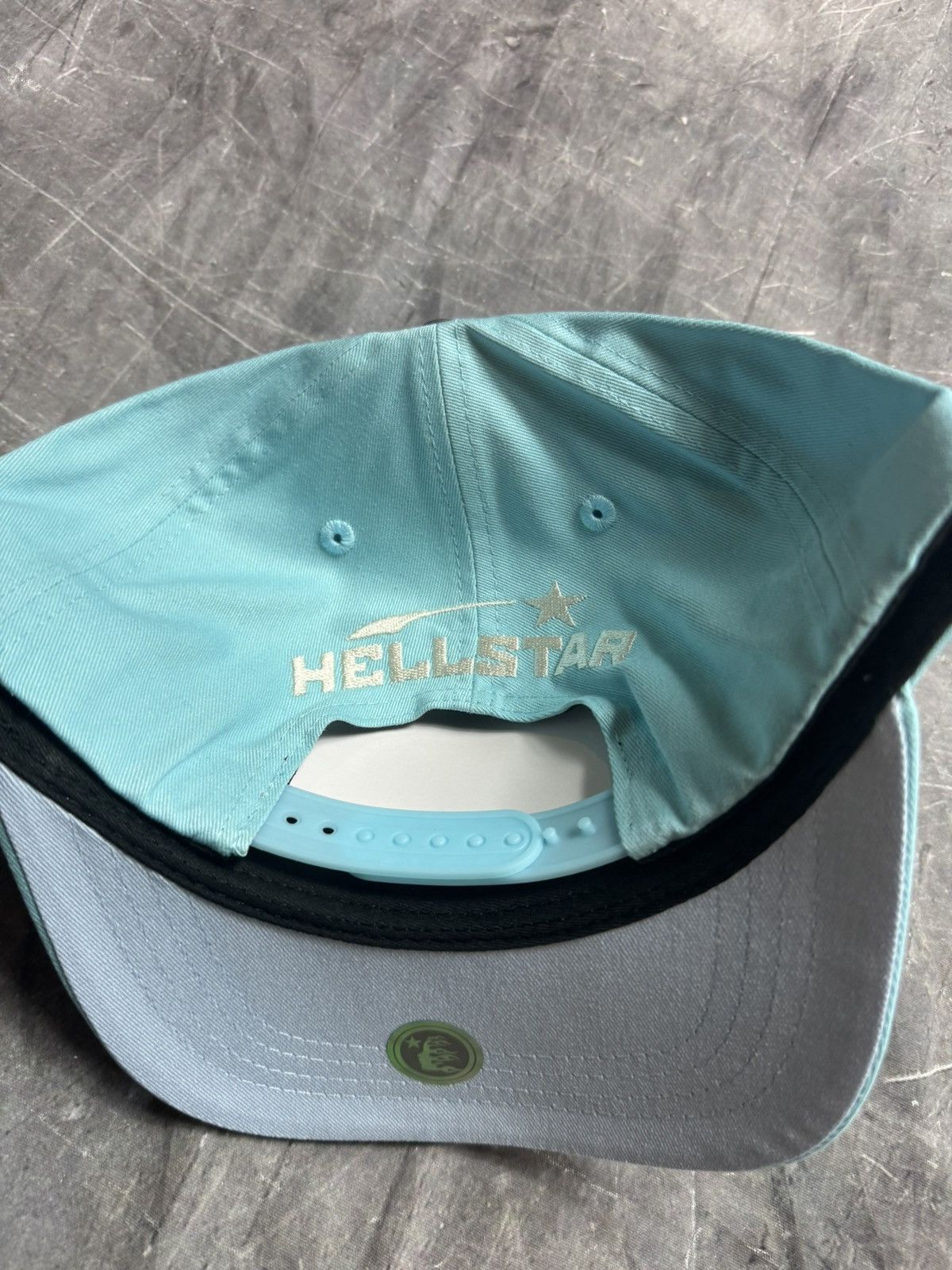 HELLSTAR Hellstar Logo Snapback Hat in Baby Blue Size ONE SIZE - 3 Thumbnail