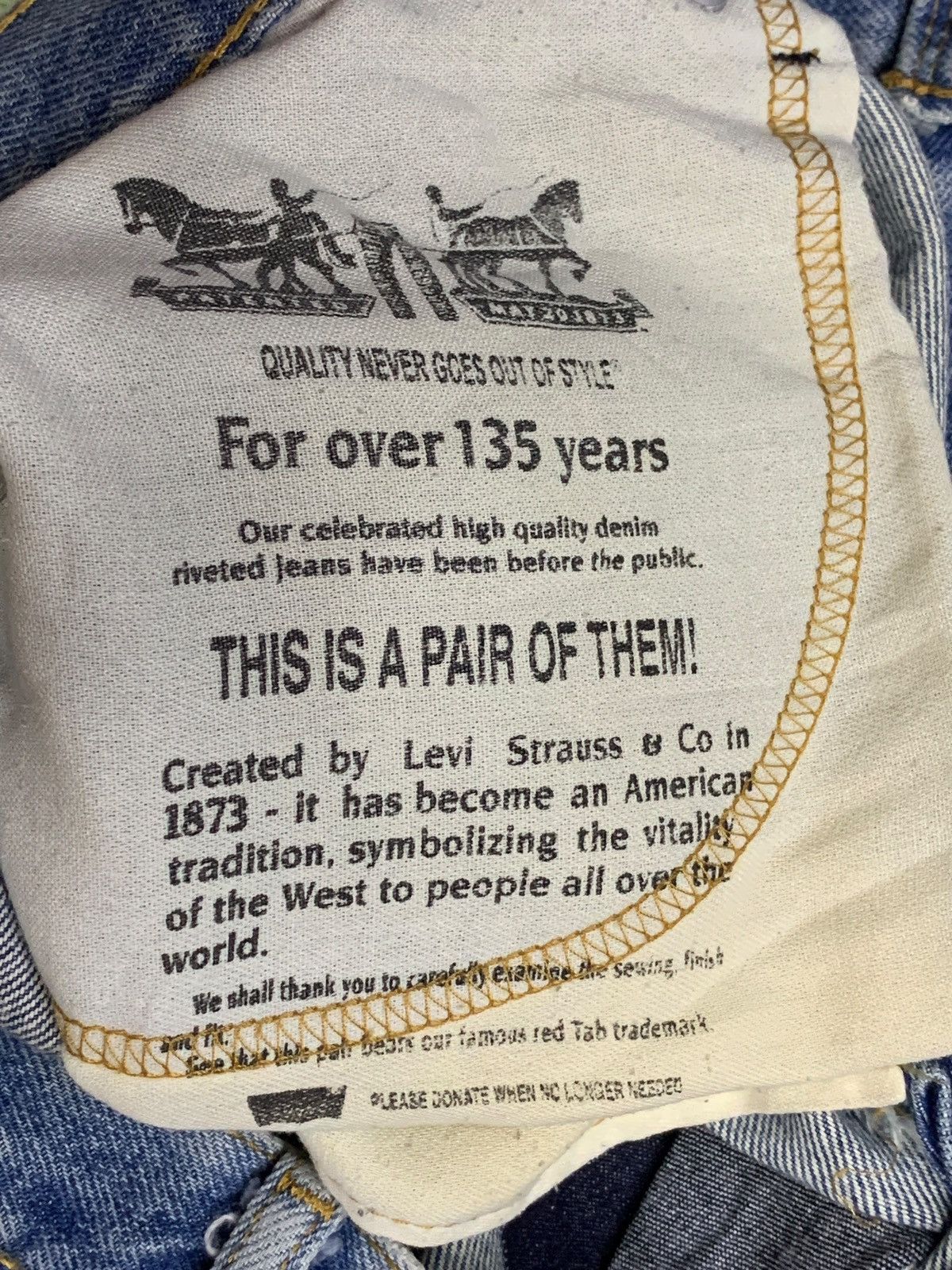 Levi's Vintage 90s Levis 517 Bootcut Blue Denim Style Jeans Size US 35 - 11 Thumbnail