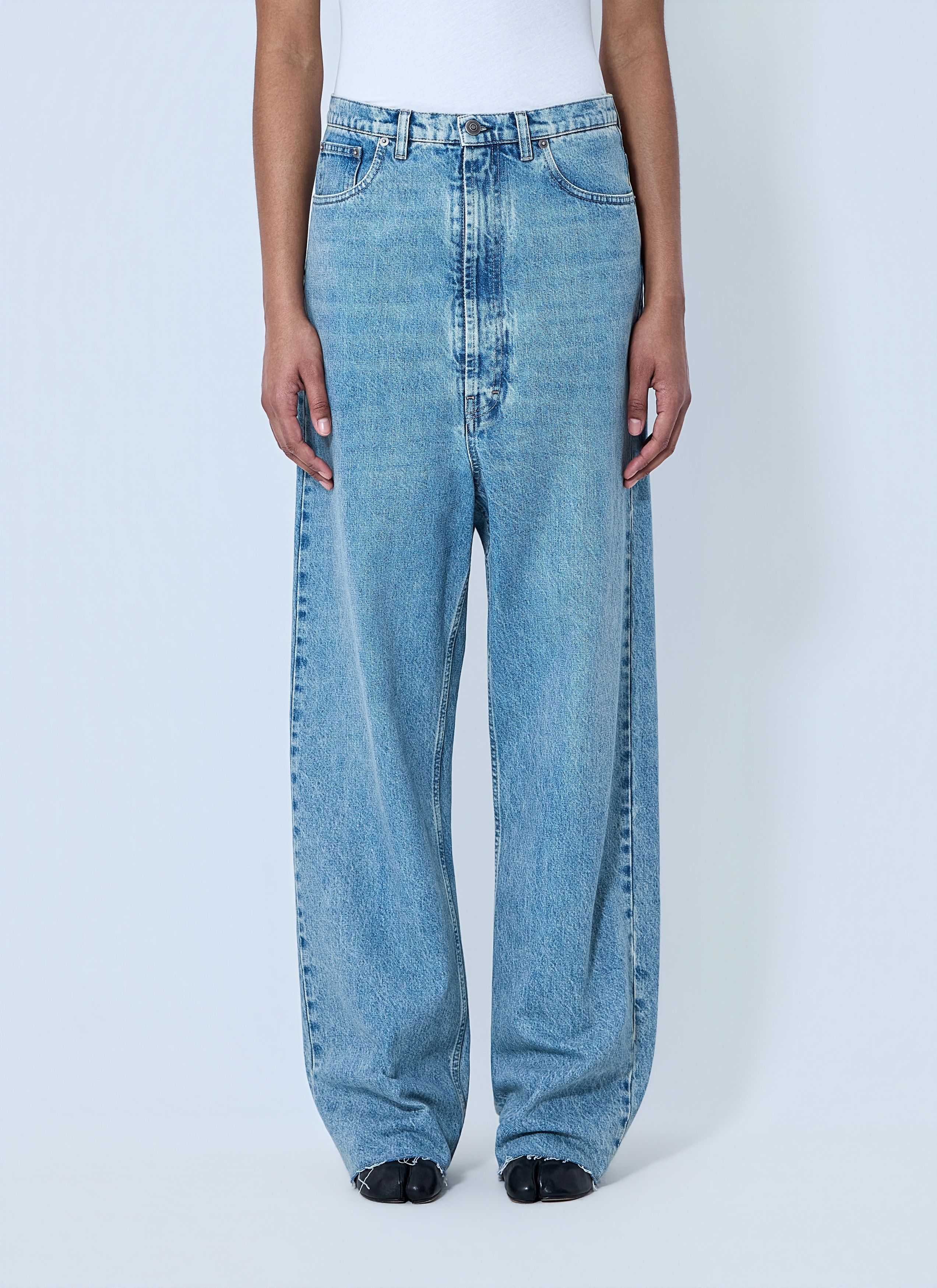 Maison Margiela Wide-Leg Denim Trousers Size 27" / US 4 / IT 40 - 1 Thumbnail