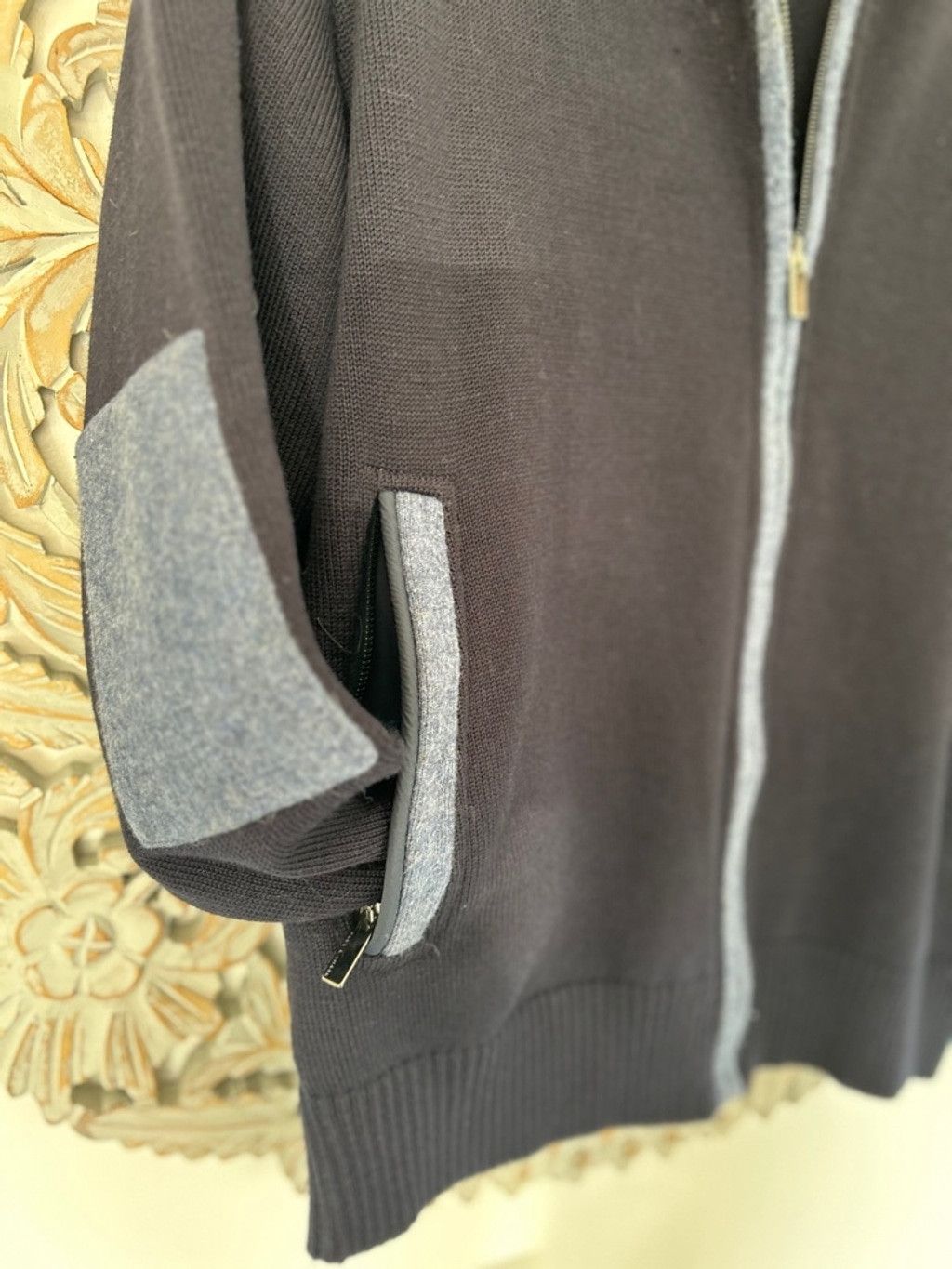 Paul & Shark Men's PAUL & SHARK Navy blue cardigan full zip size Medium Size US L / EU 52-54 / 3 - 4 Thumbnail