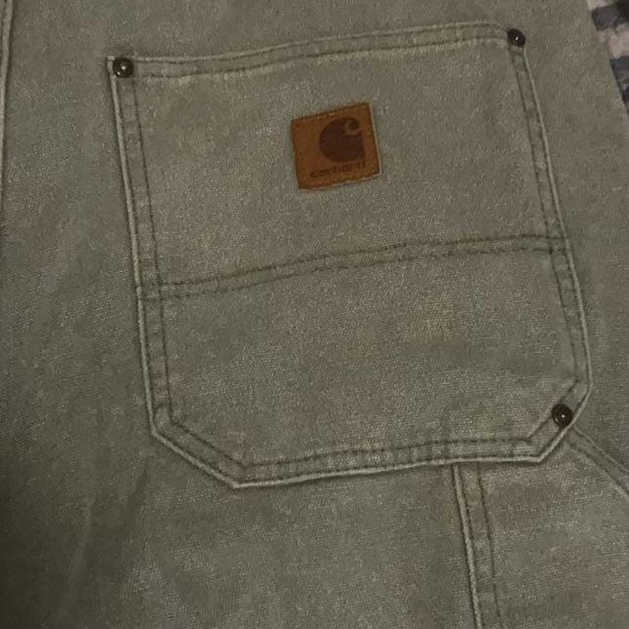 Carhartt Carhartt Double Knee Work Pants Men’s L 32 Inseam Sage Green Size US 32 / EU 48 - 2 Thumbnail