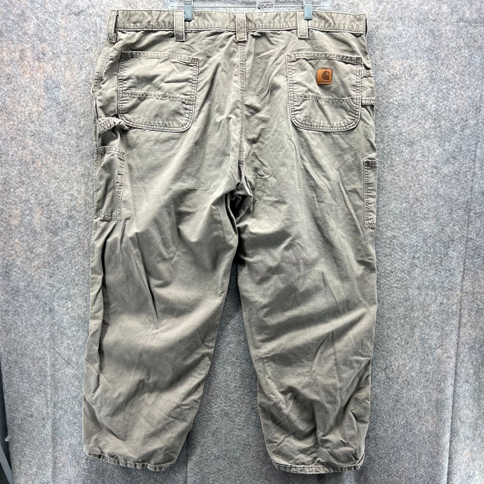Carhartt Carhartt Pants Men 46x30 Khaki Beige Cargo Canvas Work Pant B151 LBR Size US 30 / EU 46 - 4 Thumbnail