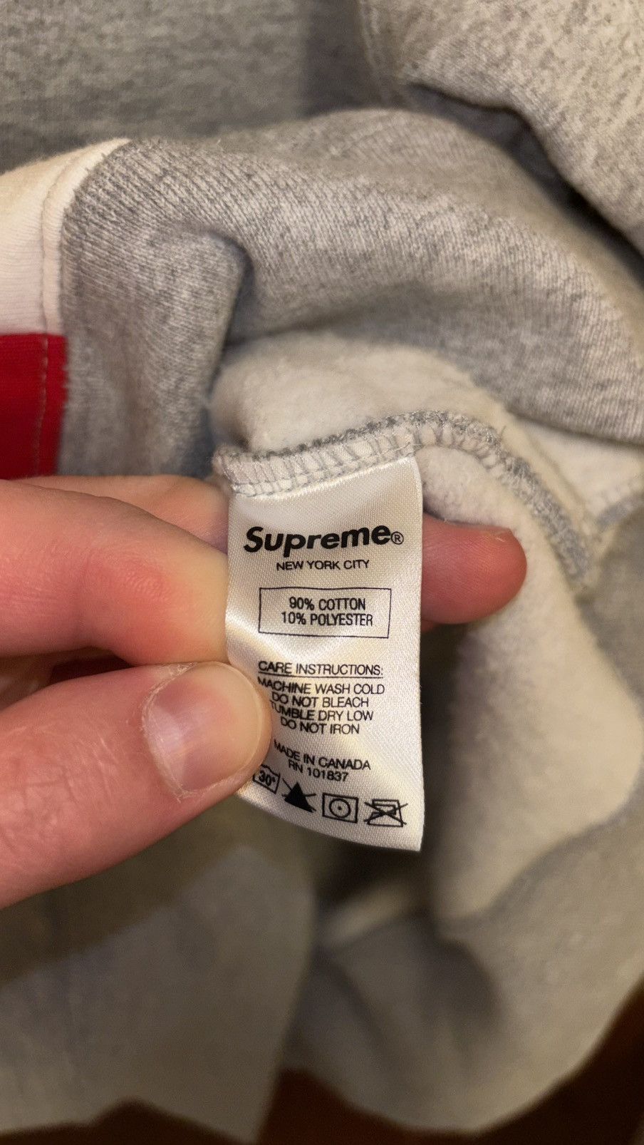 Supreme Supreme Vertical Logo Panel Crewneck Size US M / EU 48-50 / 2 - 13 Thumbnail