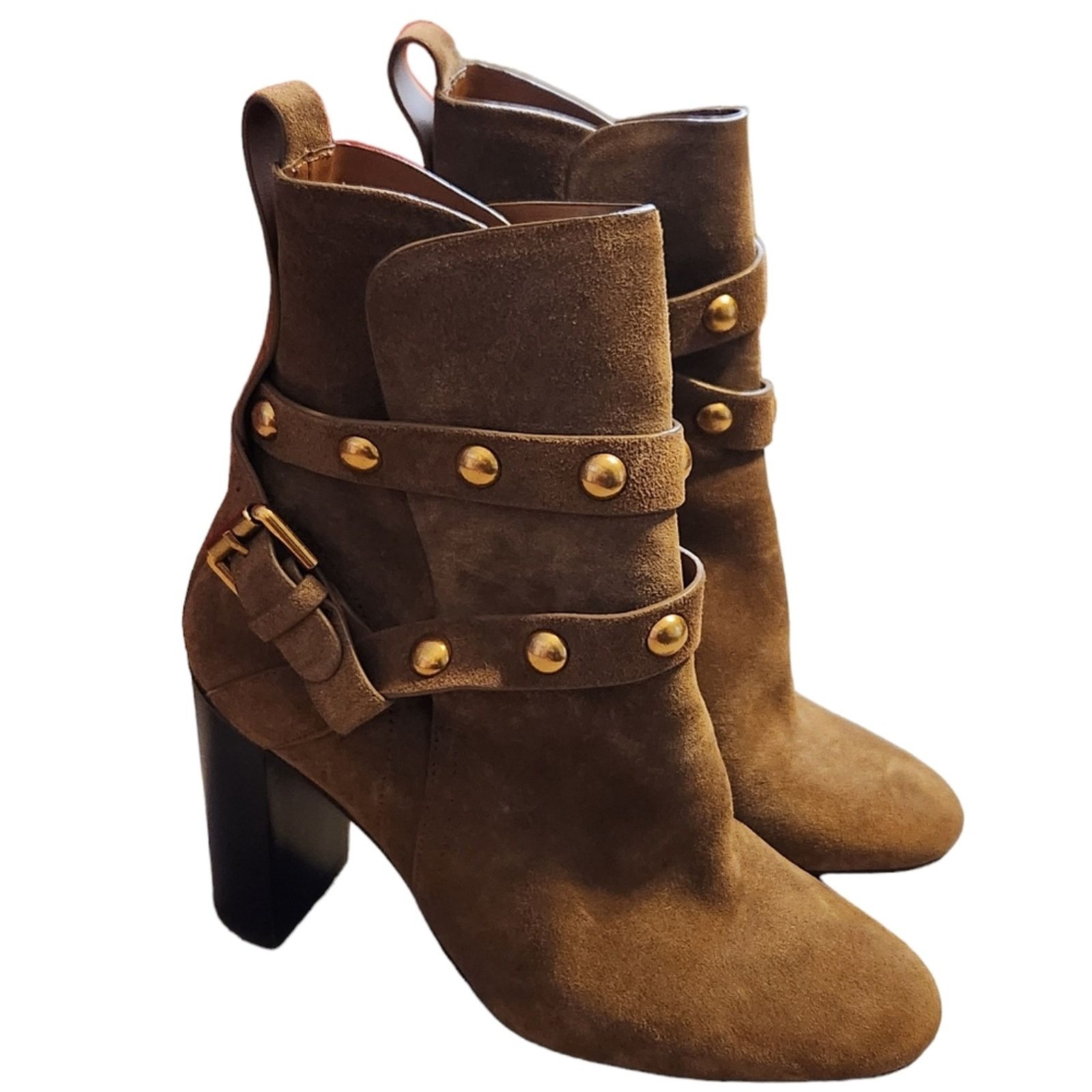 See by Chloe See by Chloe Suede Wrap Ankle Moto Boot 38.5 heeled Size US 8 / IT 38 - 4 Thumbnail