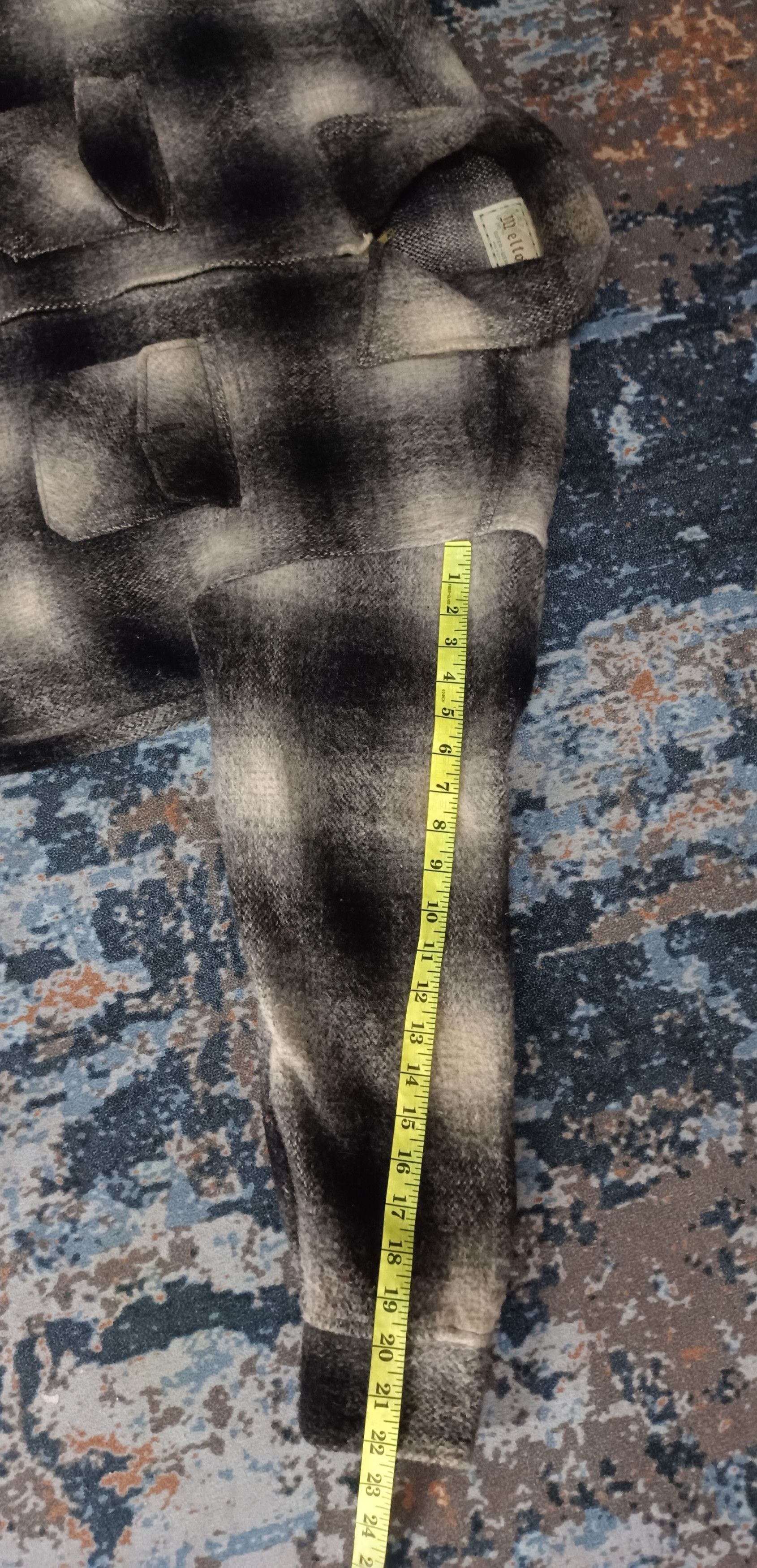 Vintage Vintage💥 80s Melton Shadow Plaid Wool Flannel Jacket Size US XL / EU 56 / 4 - 15 Thumbnail