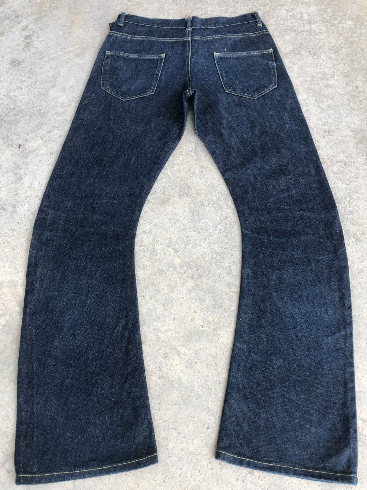 If Six Was Nine Japanese WJK Flared Jeans Bootcut Distressed J Cut Size US 31 - 2 Thumbnail