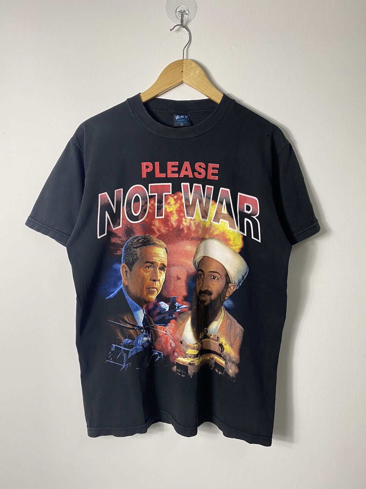 Vintage Vintage President Bush & Osama T-shirt Size US M / EU 48-50 / 2 - 1 Thumbnail