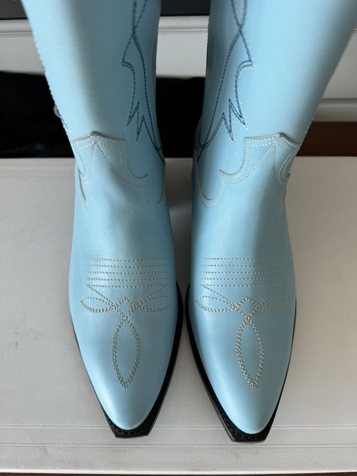 Celine × Hedi Slimane Grail-SS22 runaway western boots Size US 7 / EU 40 - 11 Thumbnail