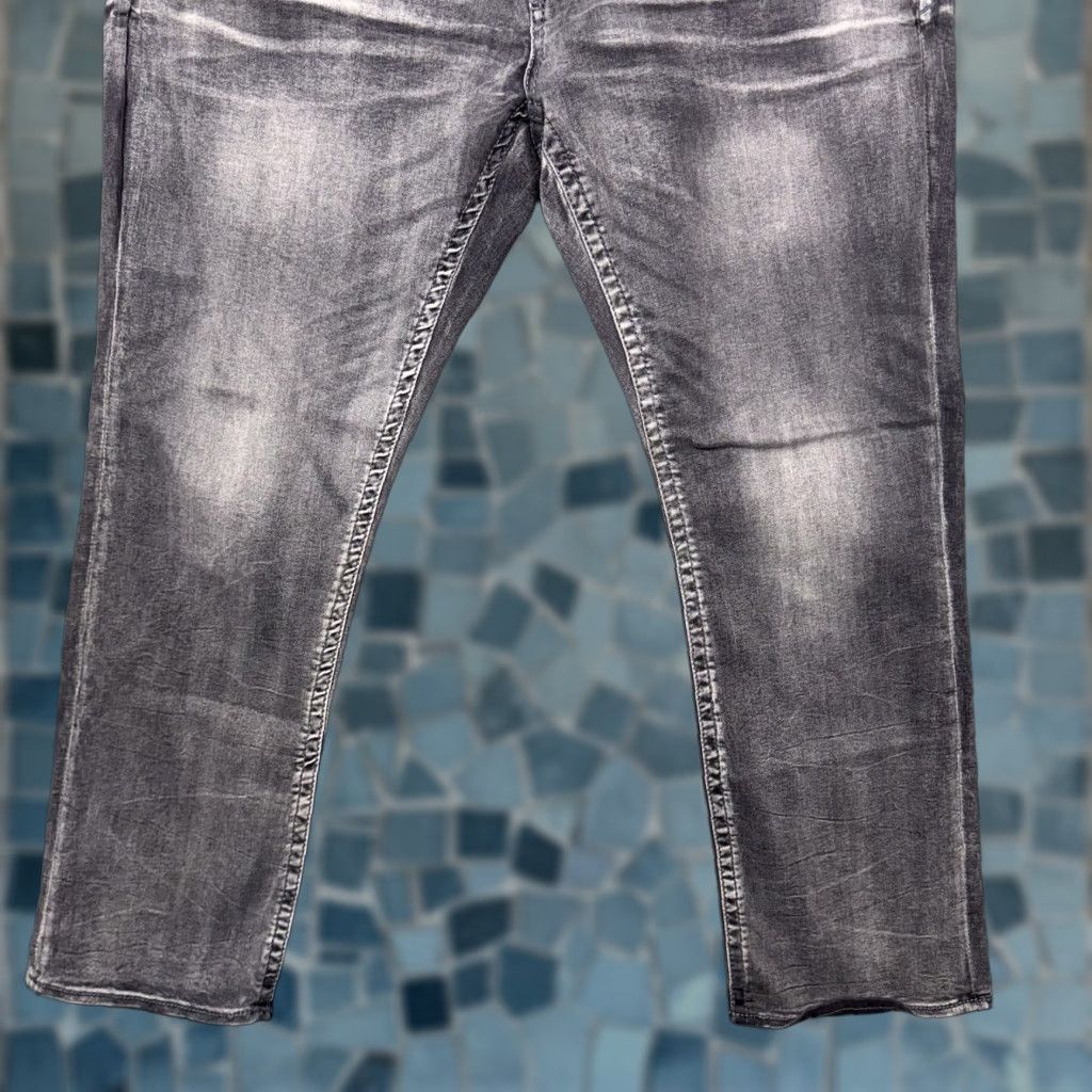 Vintage Salvage Mayhem Straight Jeans Men 40R Regular Denim 31in Gray Cotton Blend 5-Pocket Logo Vintage Style Size US 40 / EU 56 - 1 Thumbnail