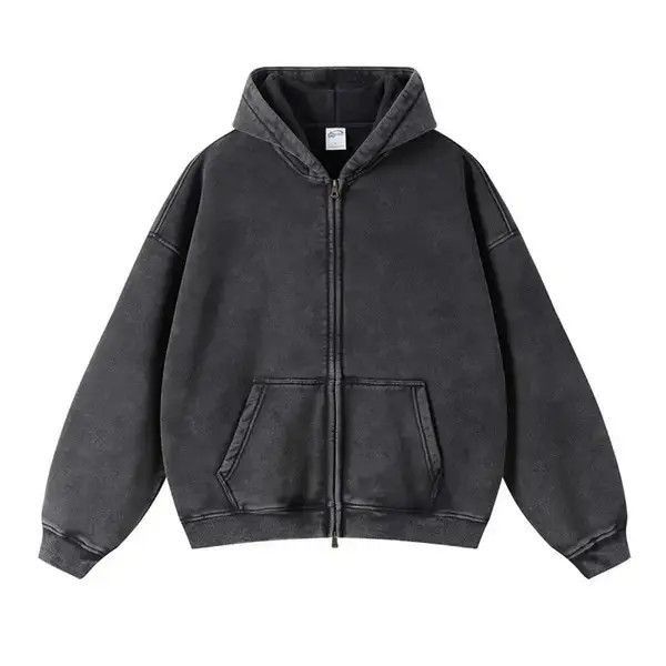 Other Streetwear Loose Washed Zipper Hoodie Sweater Size US M / EU 48-50 / 2 - 1 Thumbnail