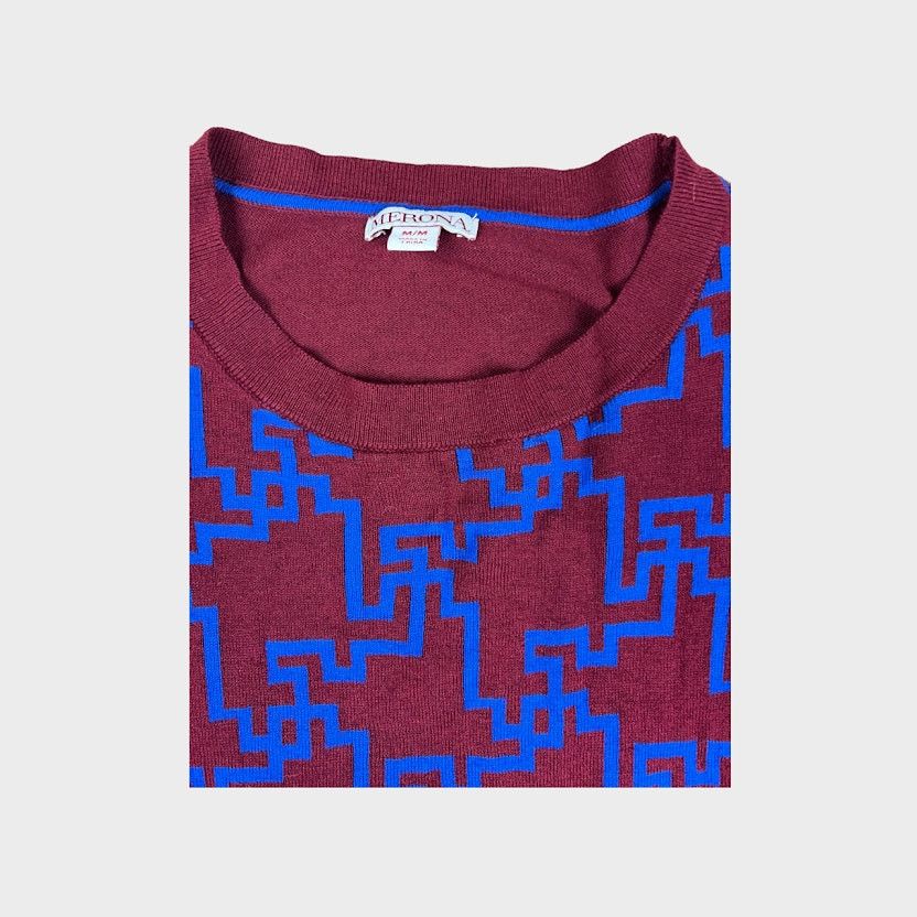 Merona Merona | Women's Geometric Pattern Sweater | Medium Size M / US 6-8 / IT 42-44 - 7 Thumbnail