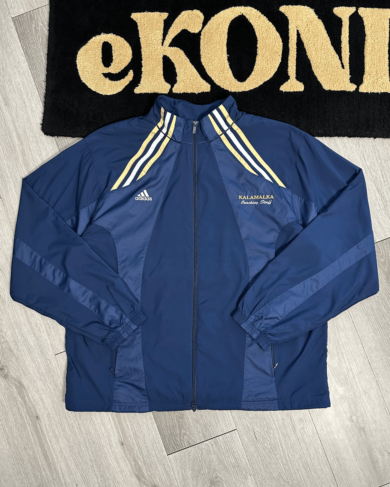 Adidas × Vintage Vintage 2005 Adidas ClimaLite Men's Navy Track Jacket - XL Size US XL / EU 56 / 4 - 1 Thumbnail