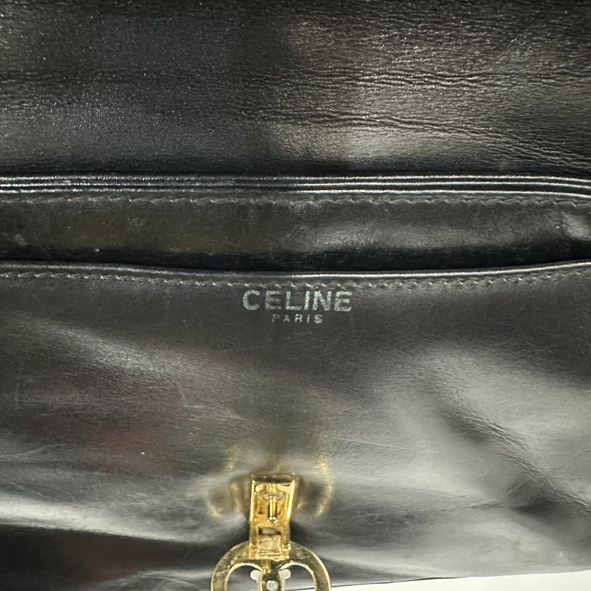 Celine CELINE BOX TRIOMPHE LEATHER SHOULDER BAG Size ONE SIZE - 19 Thumbnail