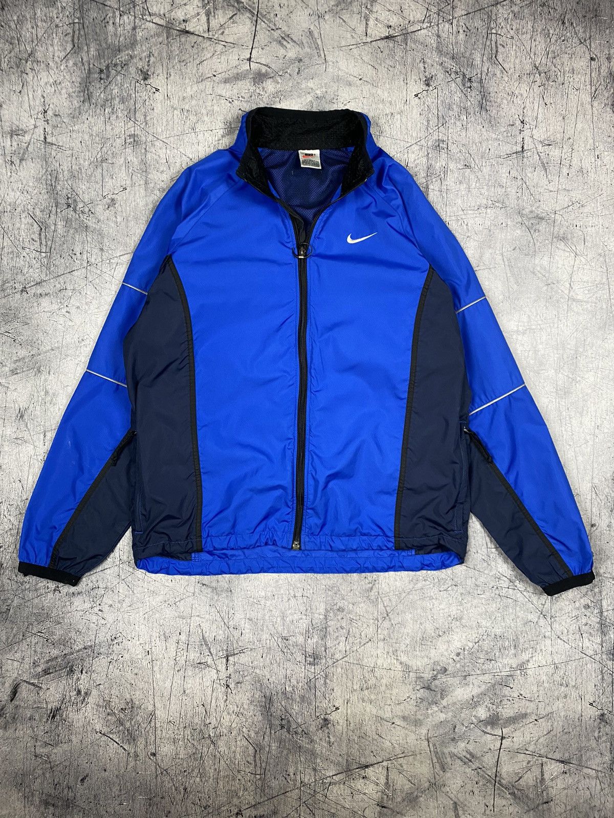 Nike × Vintage Vintage Nike Swoosh Drill Track Jacket Bomber Size US M / EU 48-50 / 2 - 2 Thumbnail