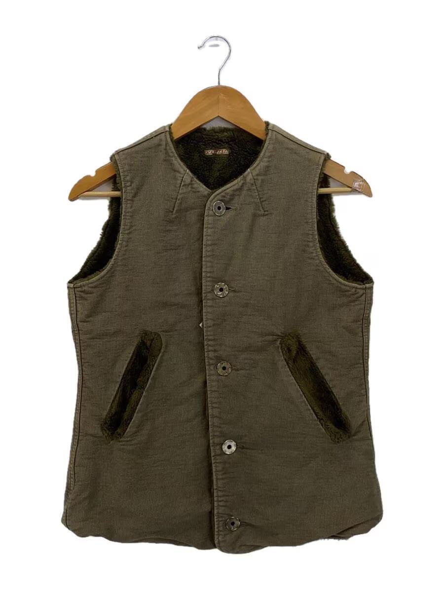 image of Kapital Fleece Lined Vest in Khaki, Women's (Size XS)