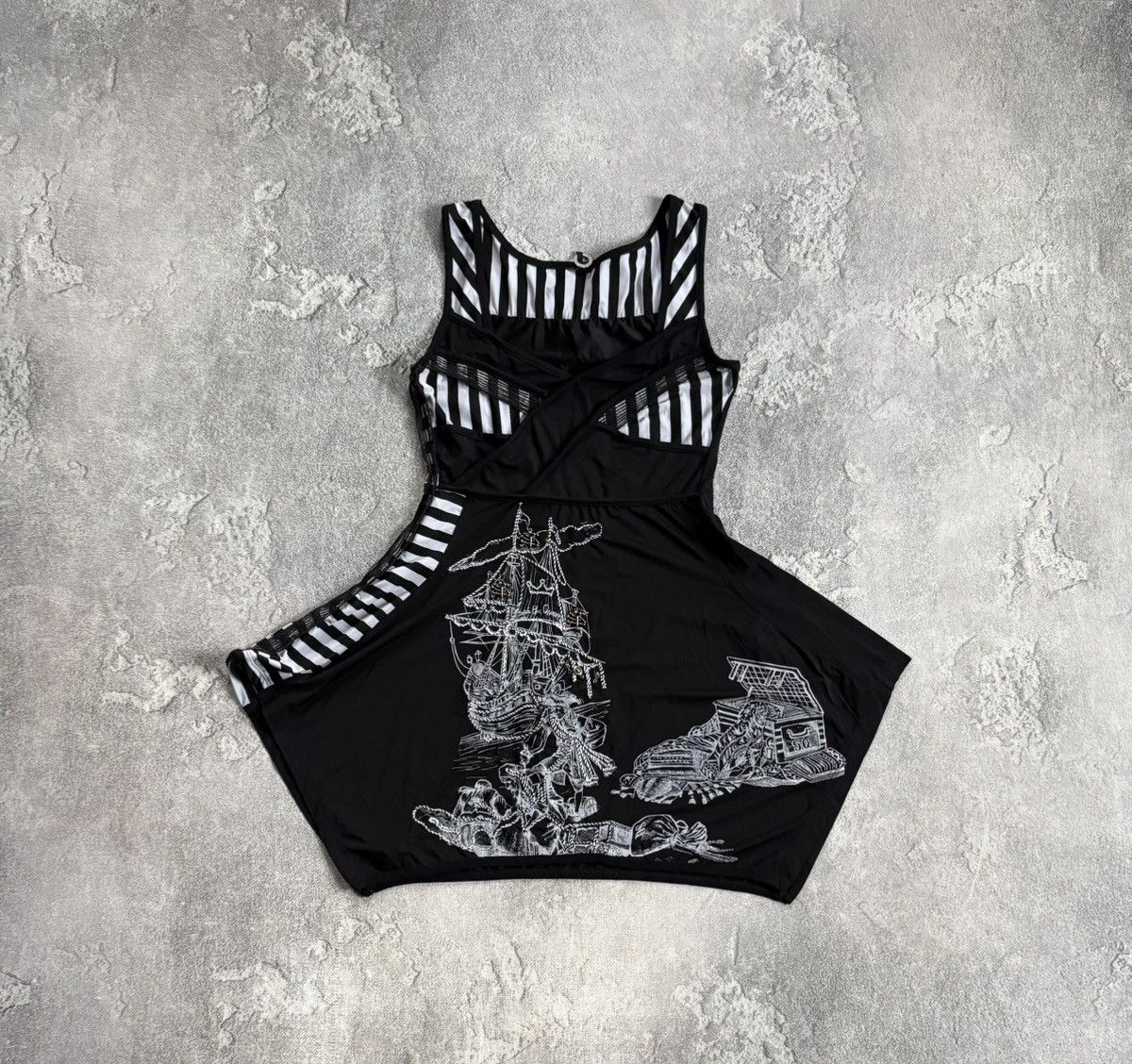 Other Save the queen all printed ship 🛳️ dress 👗 sleeveless Size S / US 4 / IT 40 - 5 Thumbnail